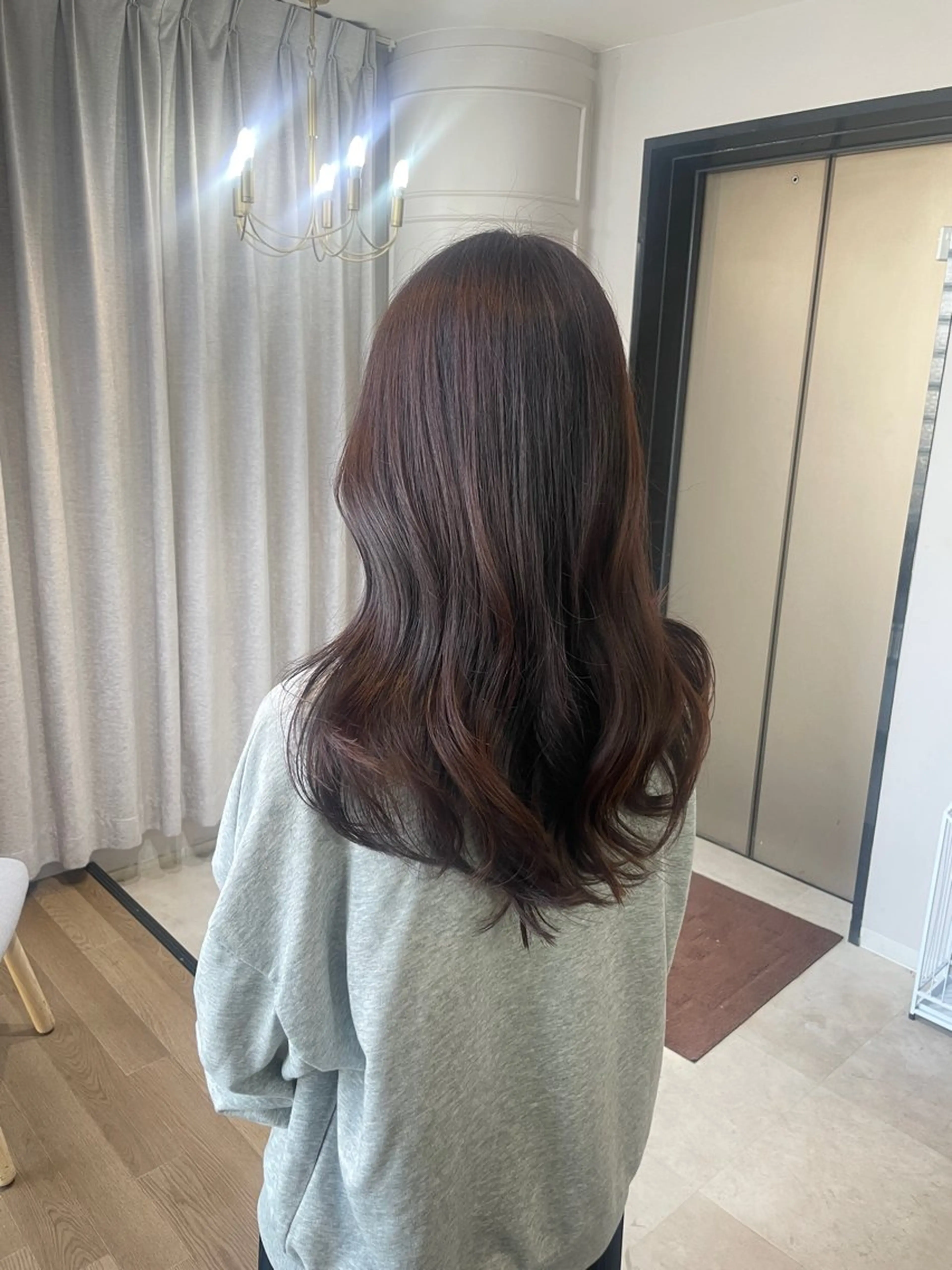 セミロング カット ヘアカラー トリートメント HARUKA韓国ヘア /Luana梅田のヘアスタイル