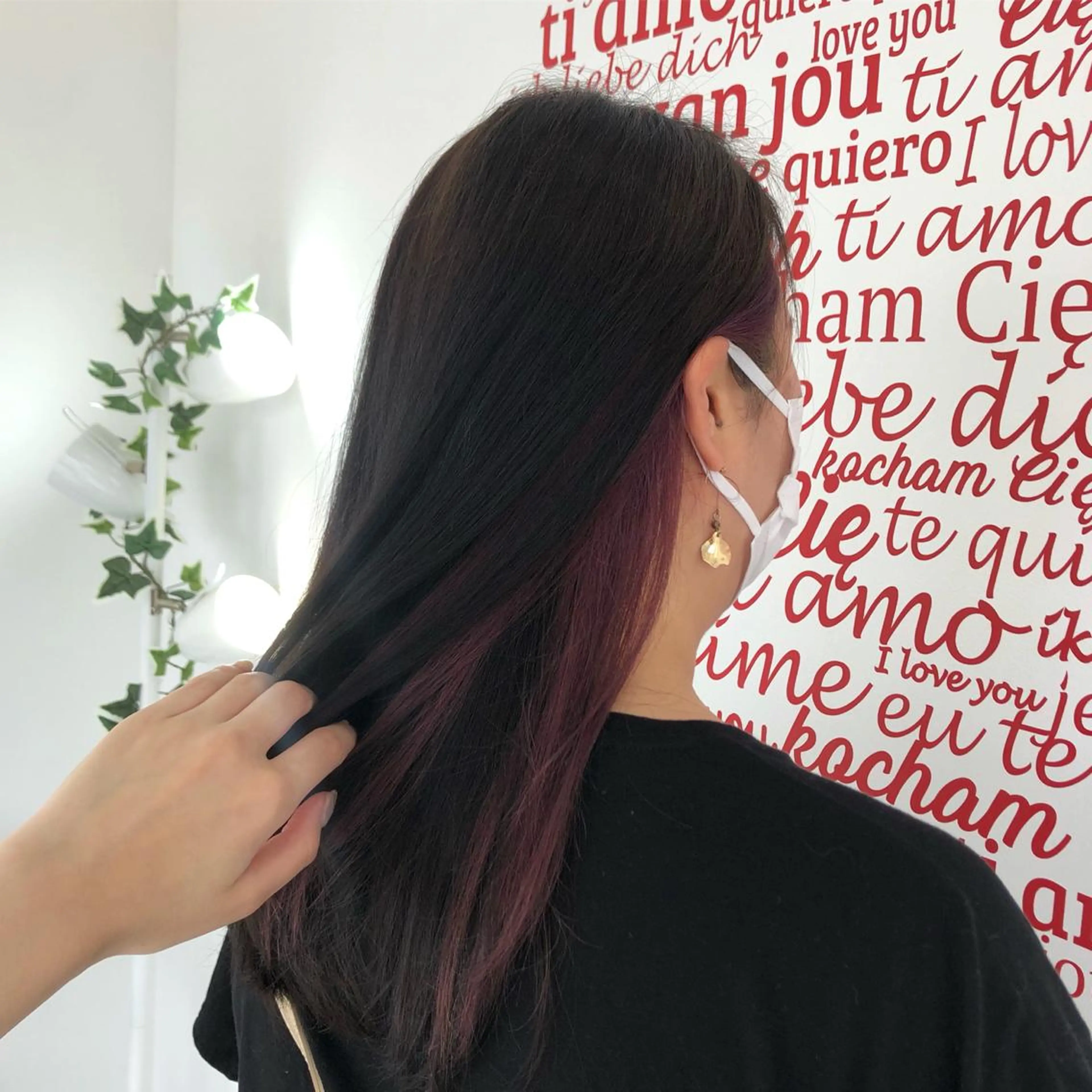 ロング カラー ヘアアレンジ CREAPY所属・日向野 利菜のヘアスタイル