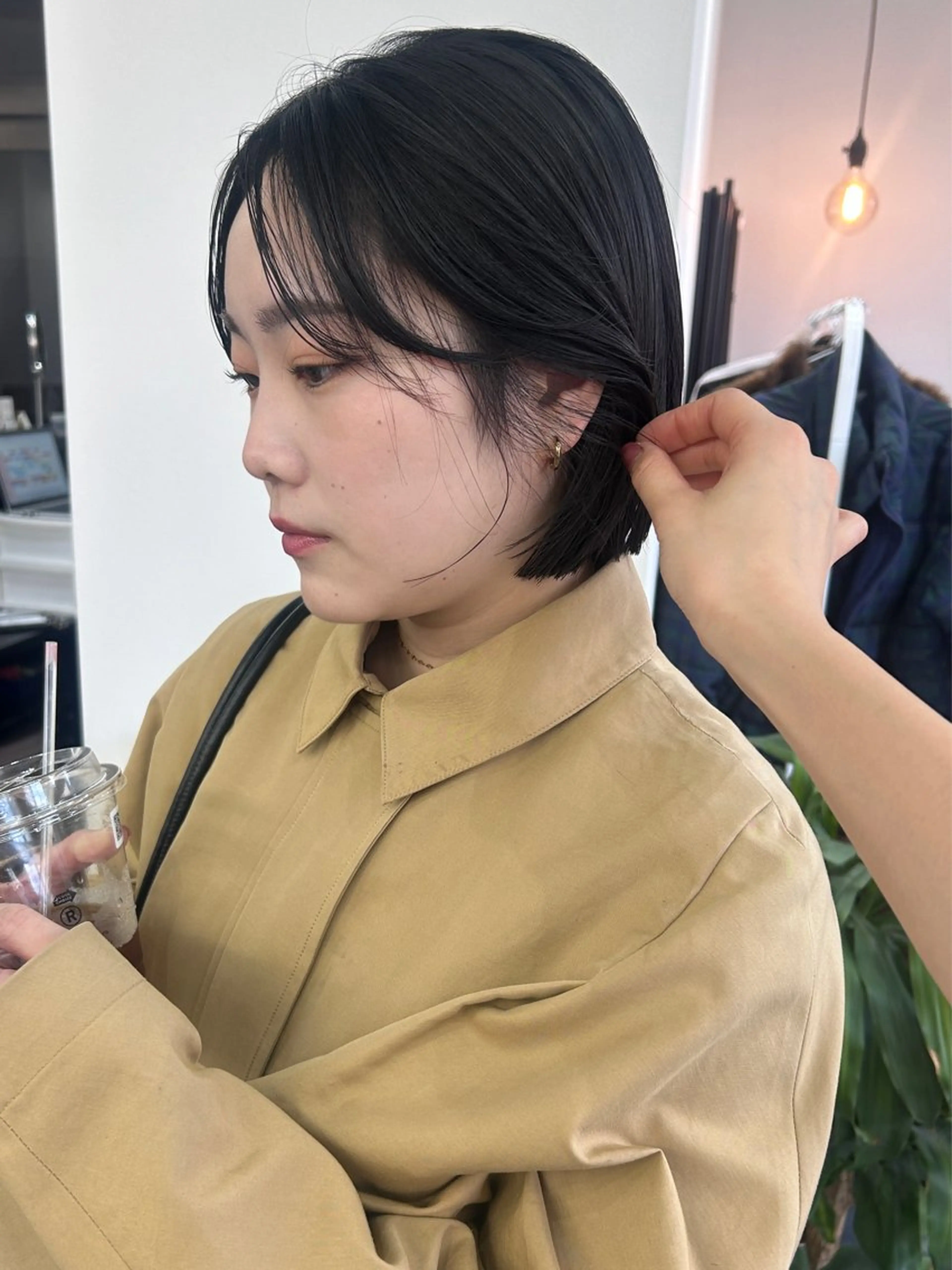 ミディアム カラー カット ヘアカラー トリートメント レイヤーボブ/ 艶カラー/サナ🌼のヘアスタイル