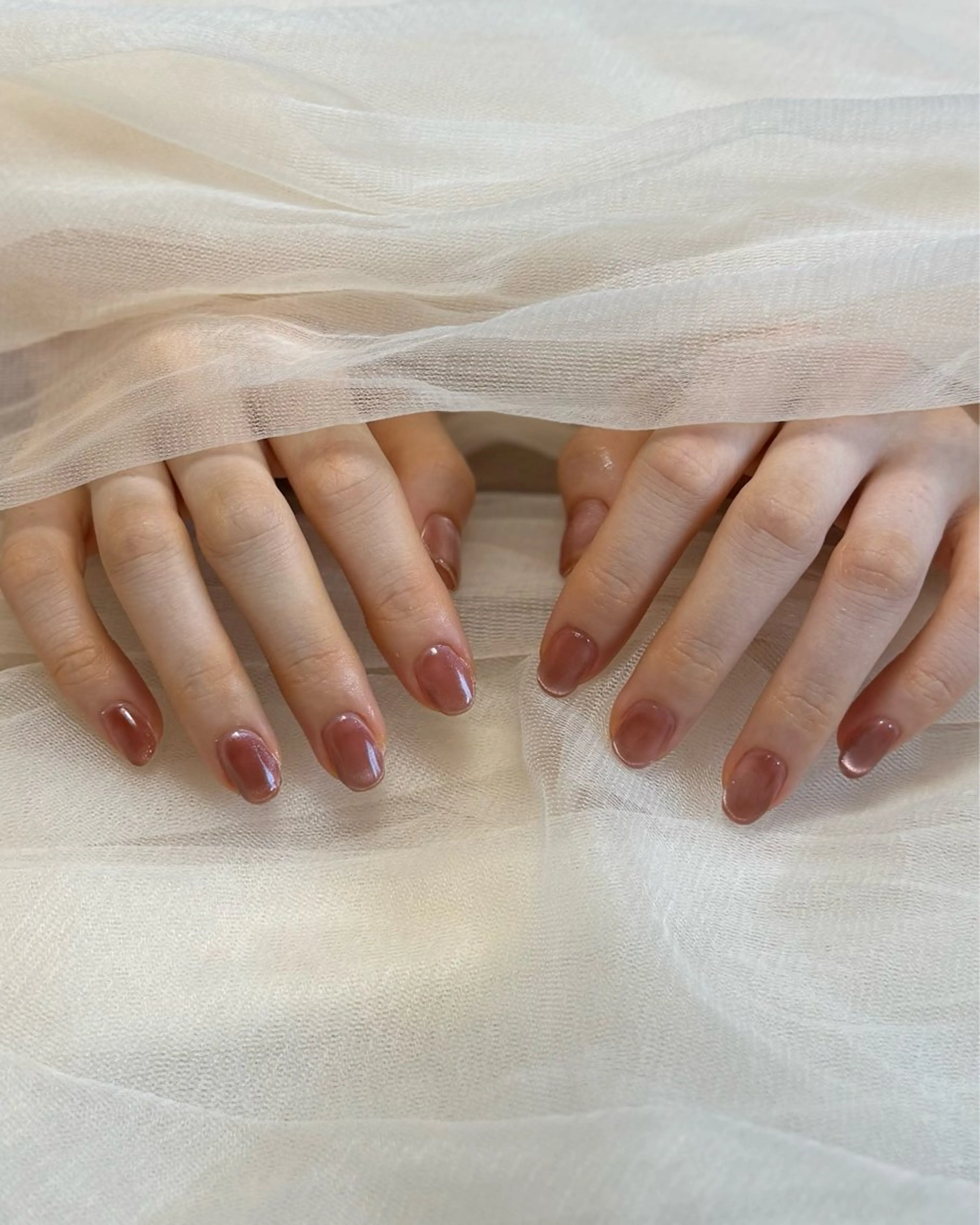 ネイル フレンチネイル マグネットネイル マグネットフレンチ ハンドネイル via nailのネイルデザイン