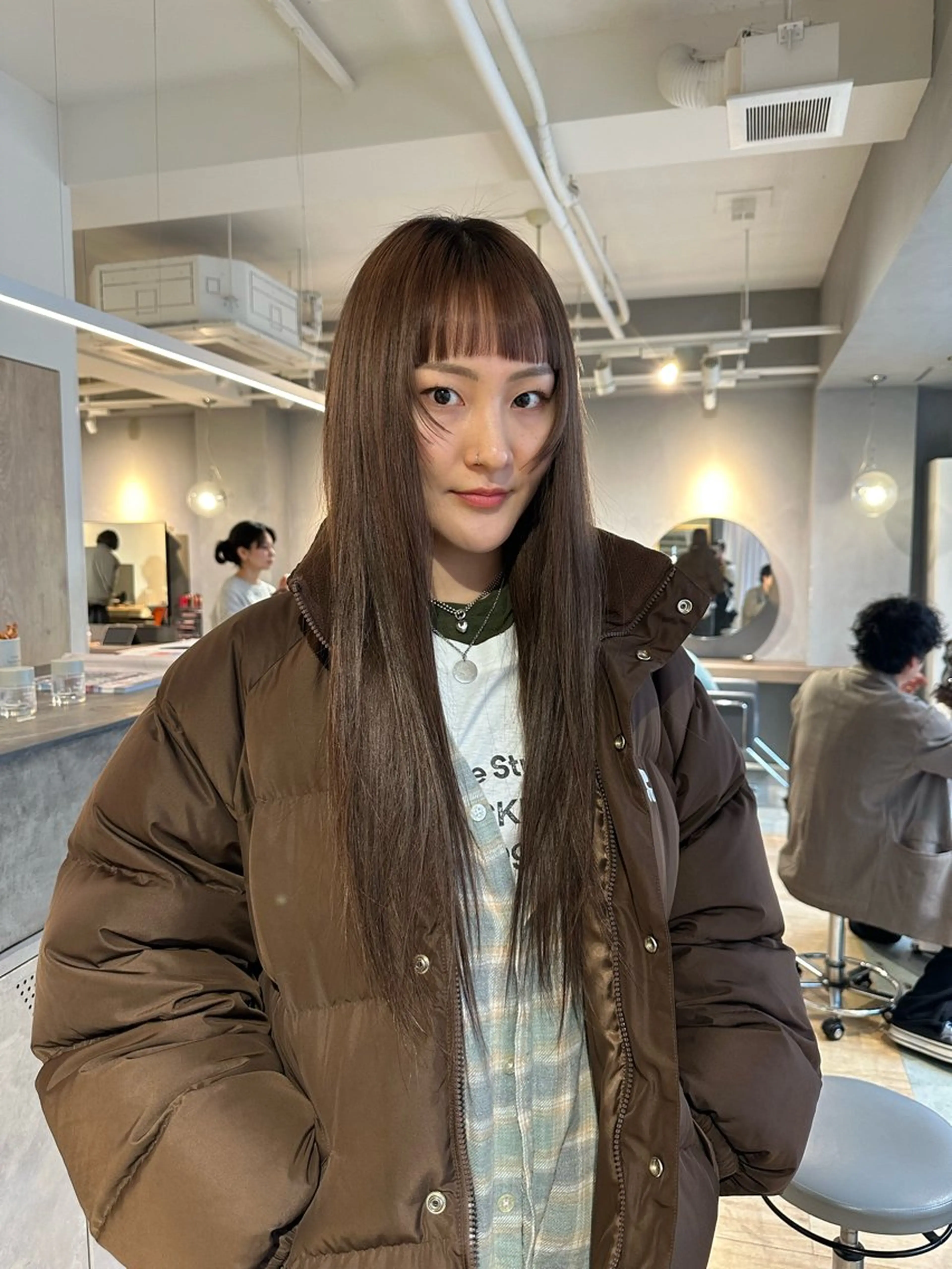 ロング カラー カット ヘアカラー エクステ 美髪・シールエクステ ホソタニリョウコのヘアスタイル