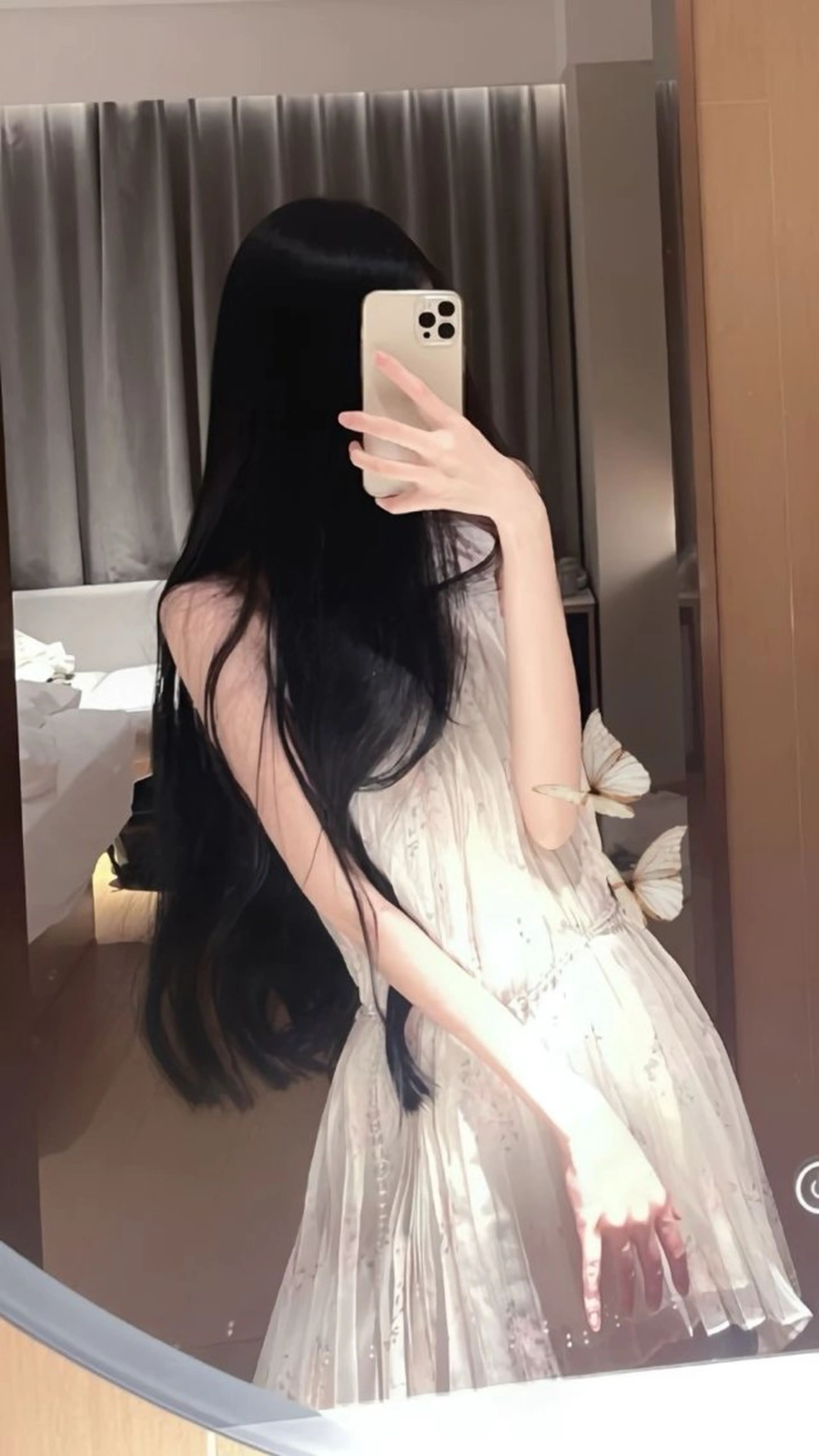 ロング カラー カット ヘアカラー 韓国風暗髪ヘア🤍 🫧MIREIのヘアスタイル