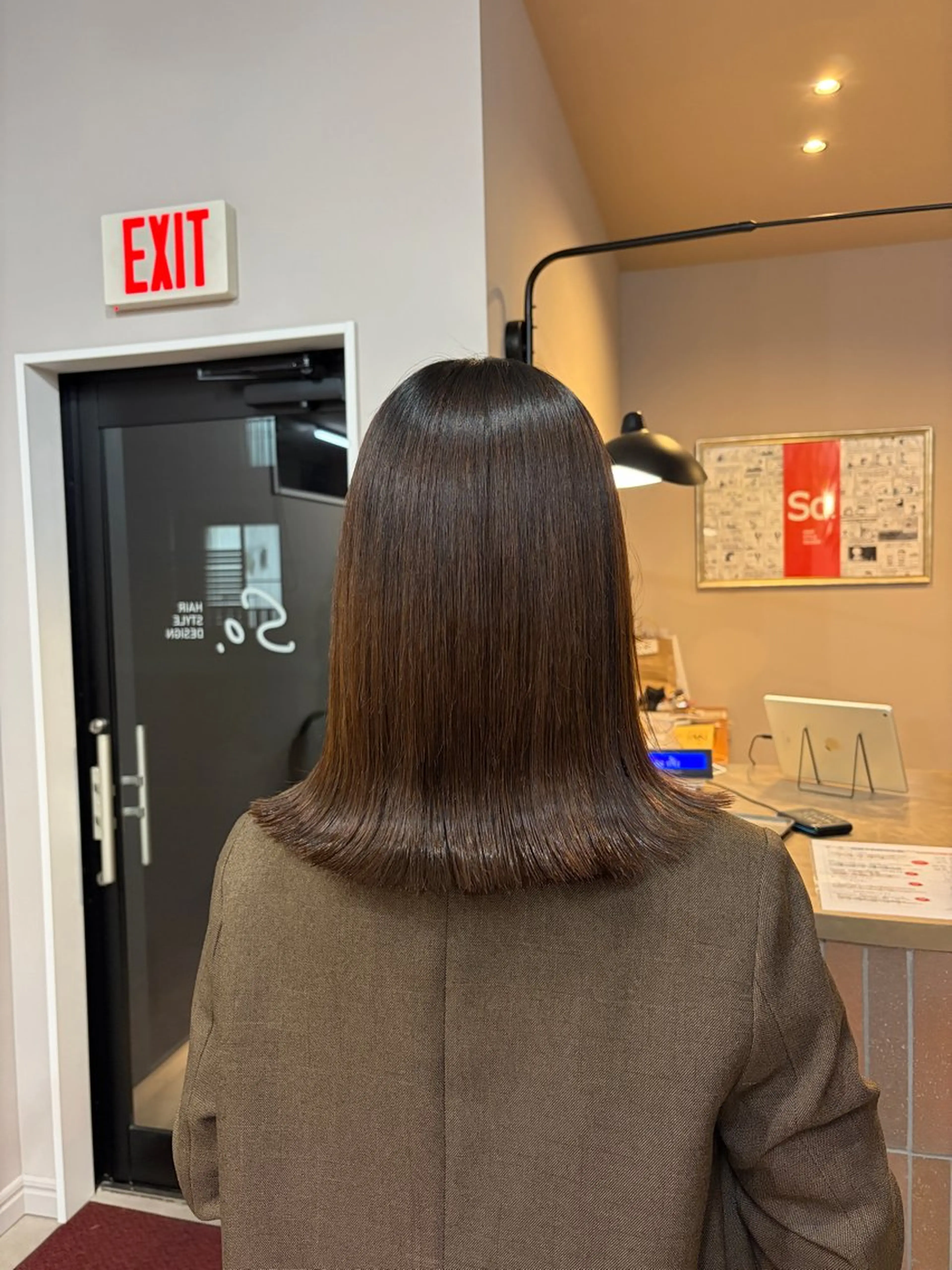 ミディアムカットモデルの写真