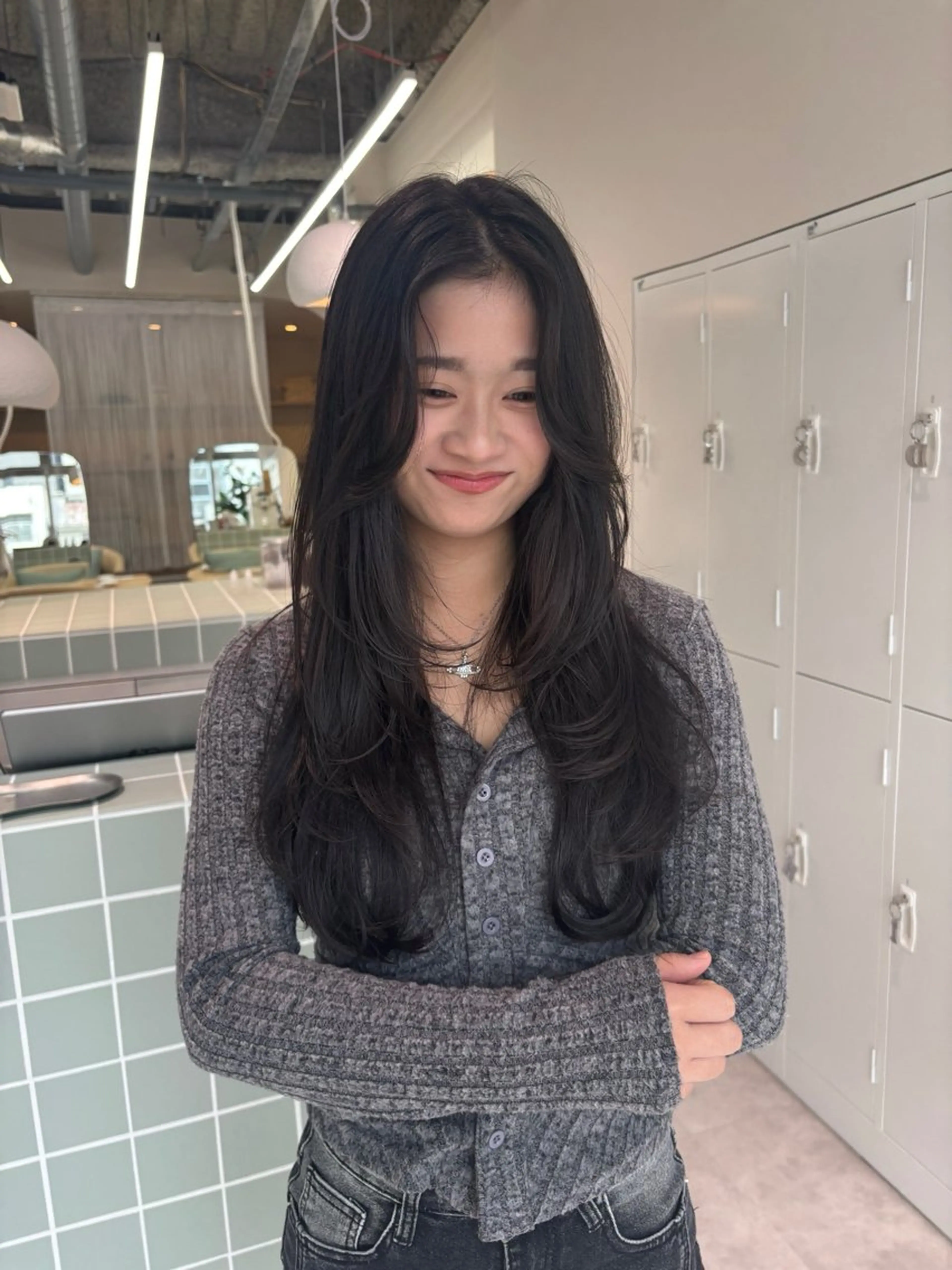 ロング カット トリートメント ヘッドスパ 広島/わかな/ヘア セット/オリーブのヘアスタイル