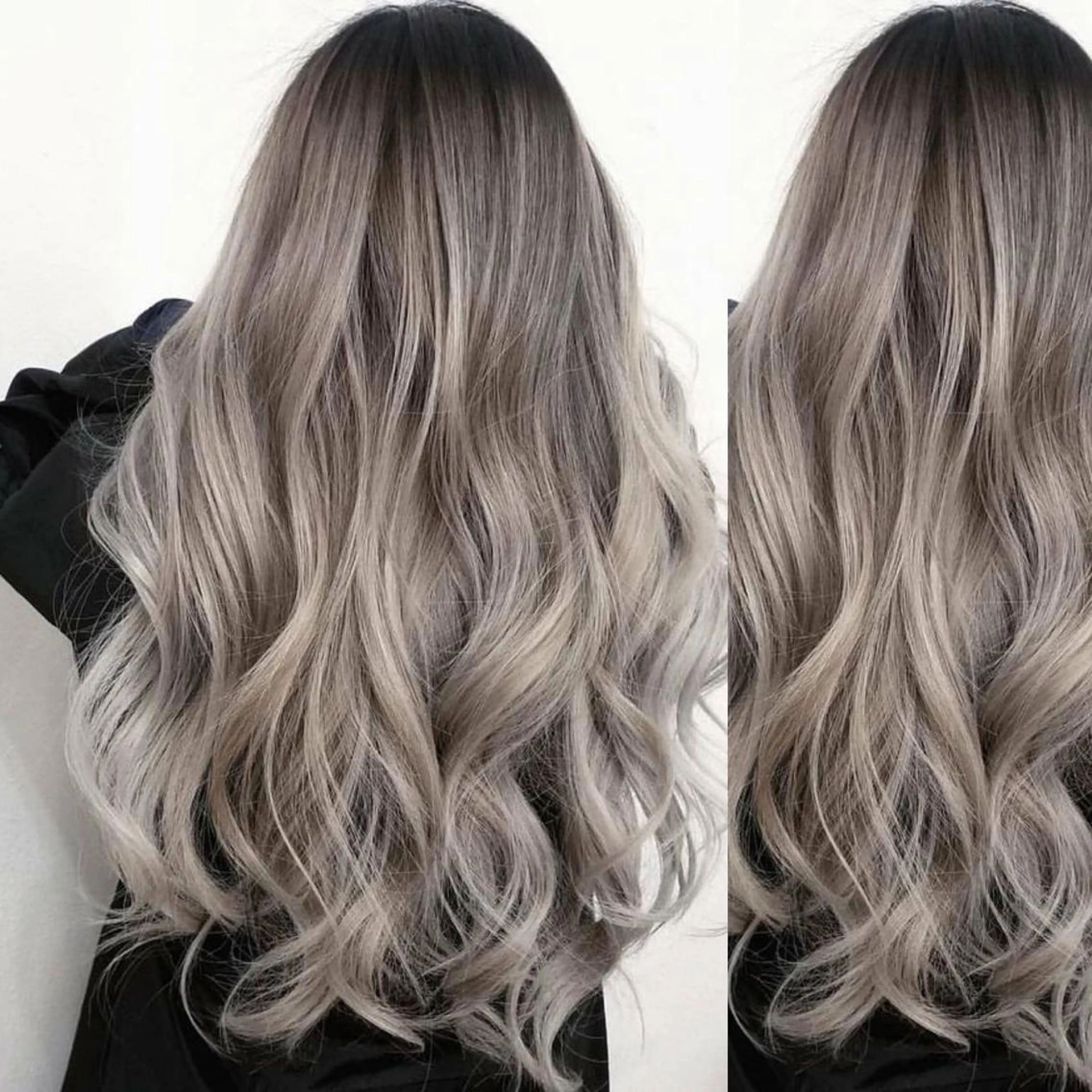 セミロング カラー ヘアアレンジ ベージュカラー ホワイトベージュ カット ヘアカラー トリートメント 韓国風×透明感カラー 髪質改善オタベシンヤのヘアスタイル