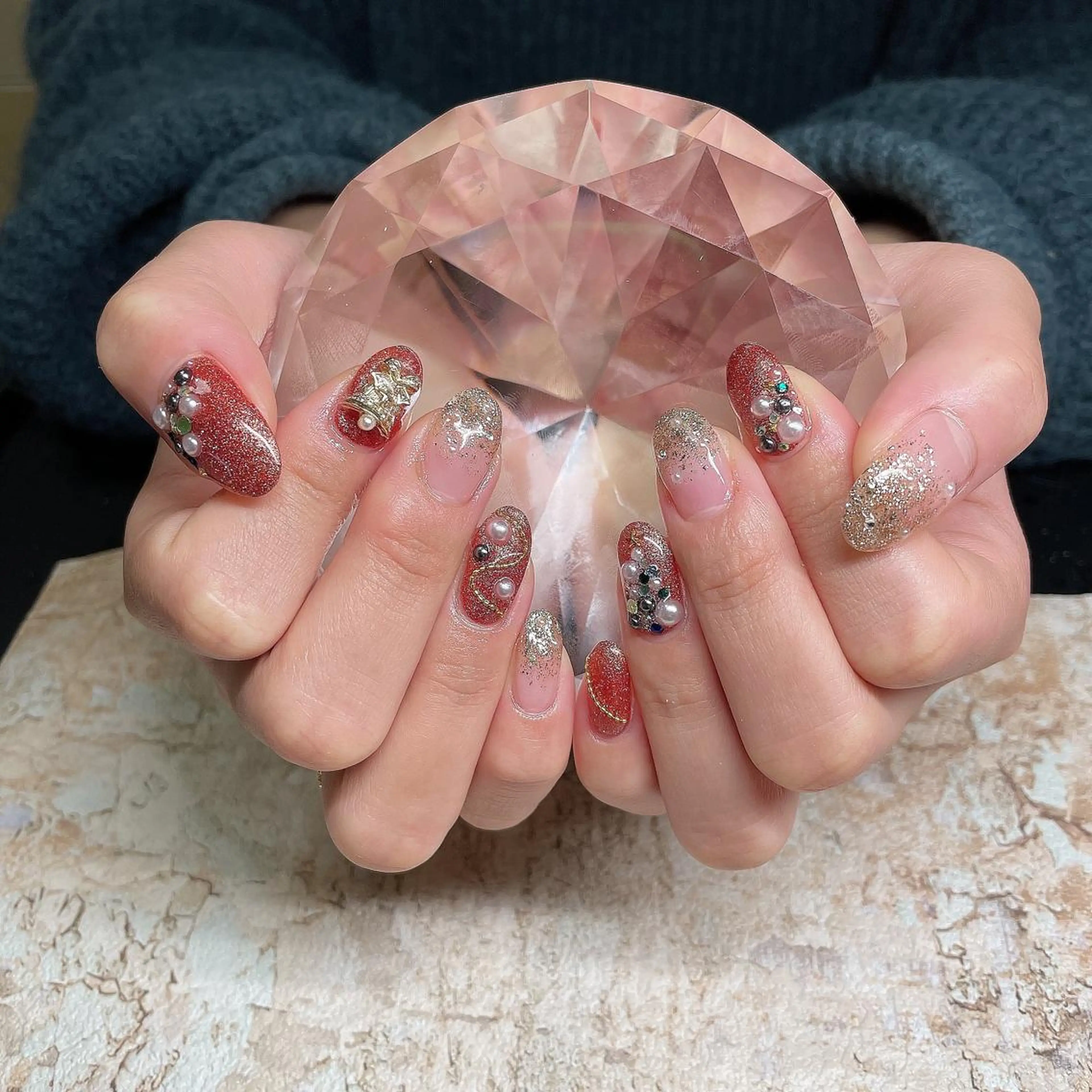 ネイル アートネイル フレンチネイル ジェルネイル グラデーション 韓国ネイル Nail room Bimano所属・Bimano seica♡+°のネイルデザイン