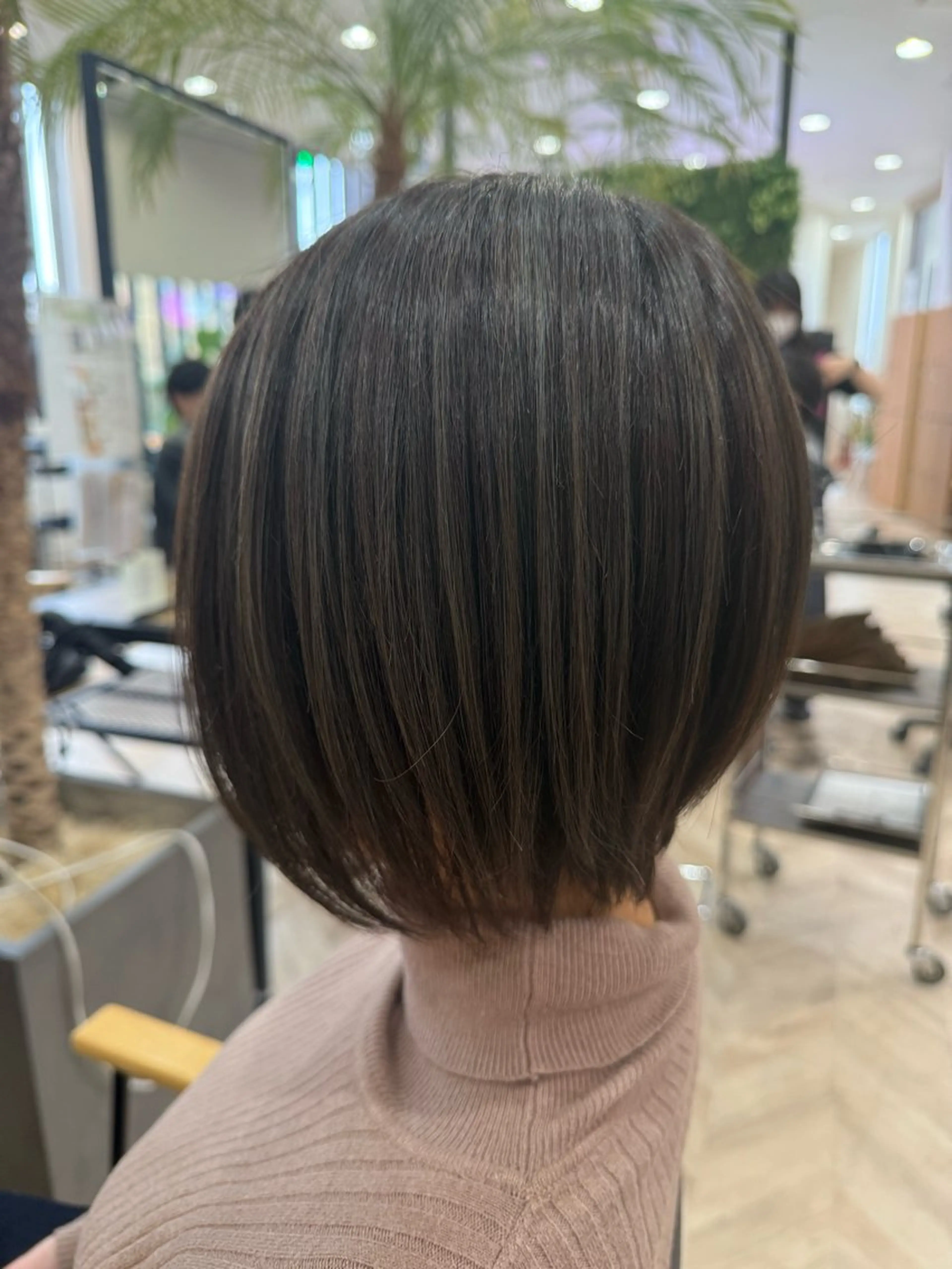 ショート カラー オリーブカラー ショートヘア disco hair AVEDA所属・中島 姫翠のヘアスタイル