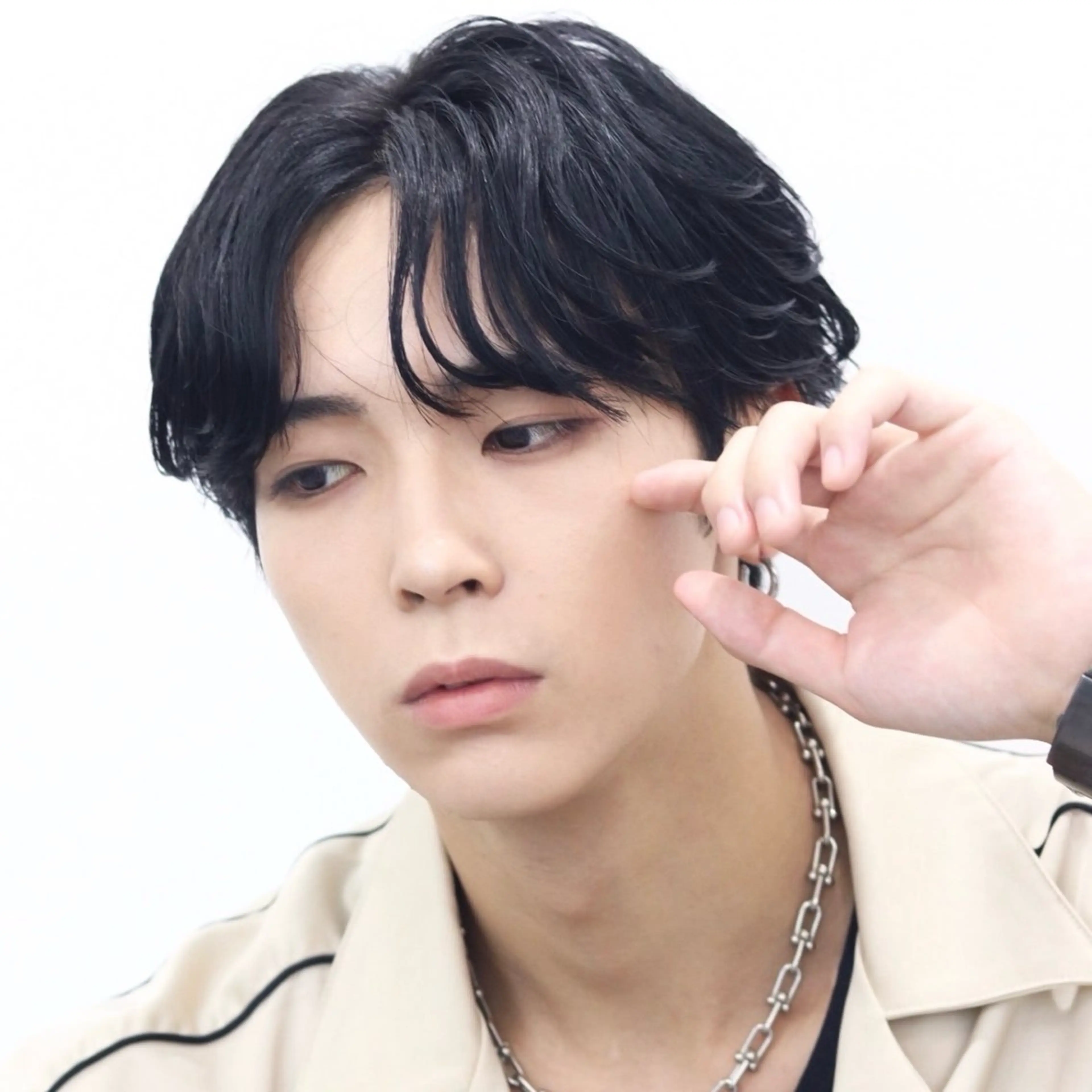 ミディアム カラー パーマ メンズ カット シースルーマッシュ/ メンズ/KYOHEIのヘアスタイル