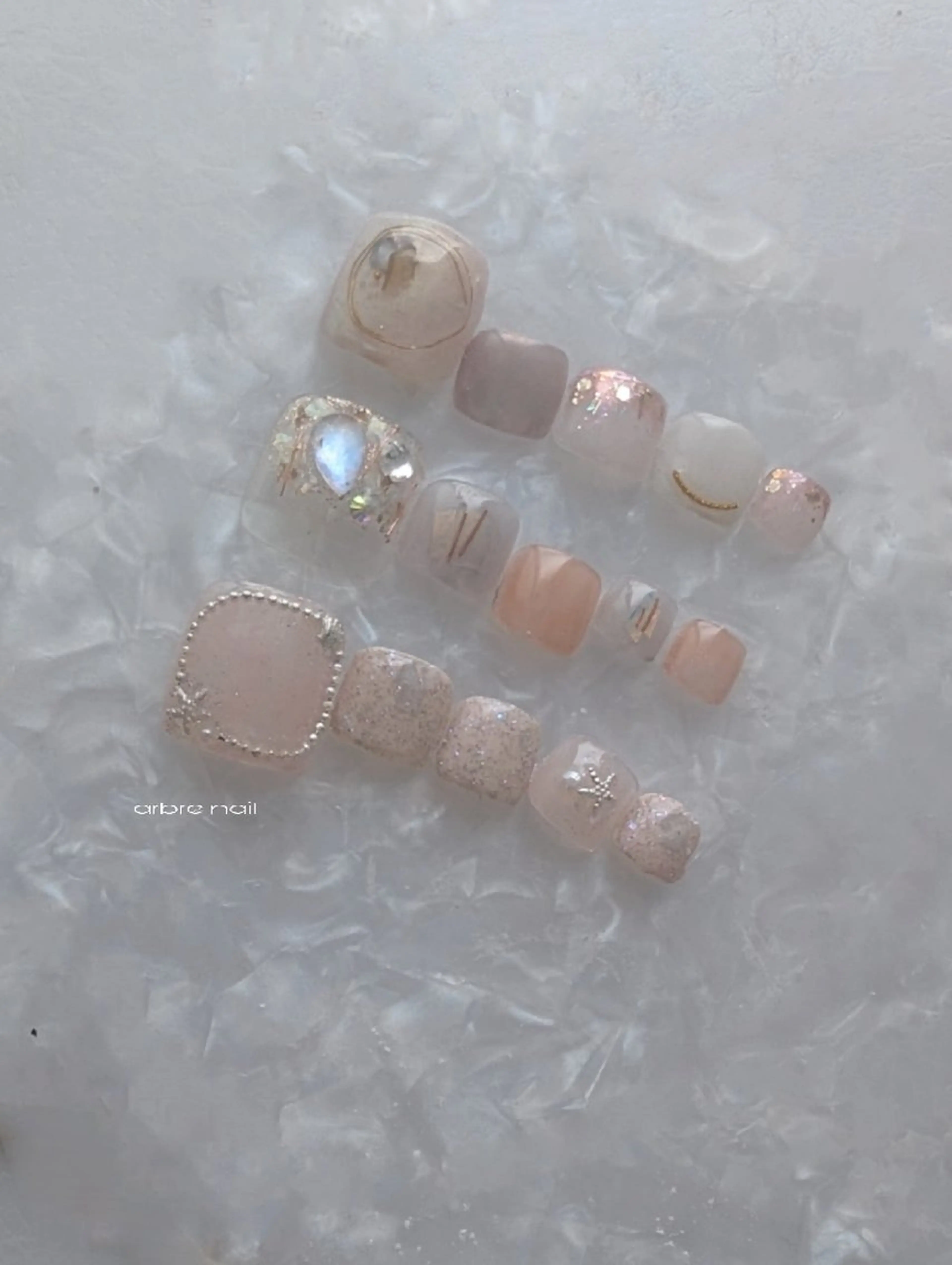 ■ foot design A 親指アート込の写真