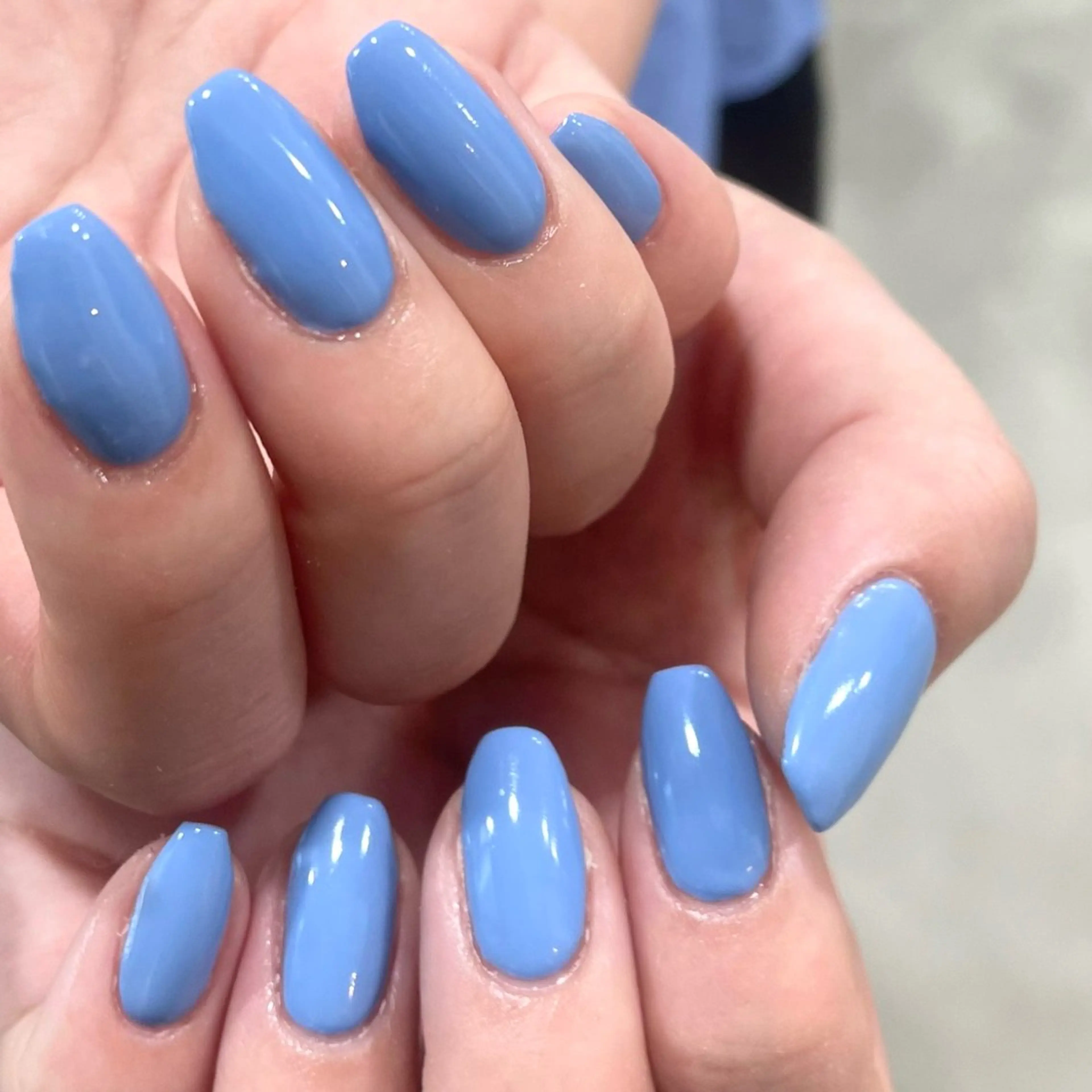 ネイル ロングネイル ワンカラーネイル ハンドネイル 🤍One MISAKI🤍のネイルデザイン