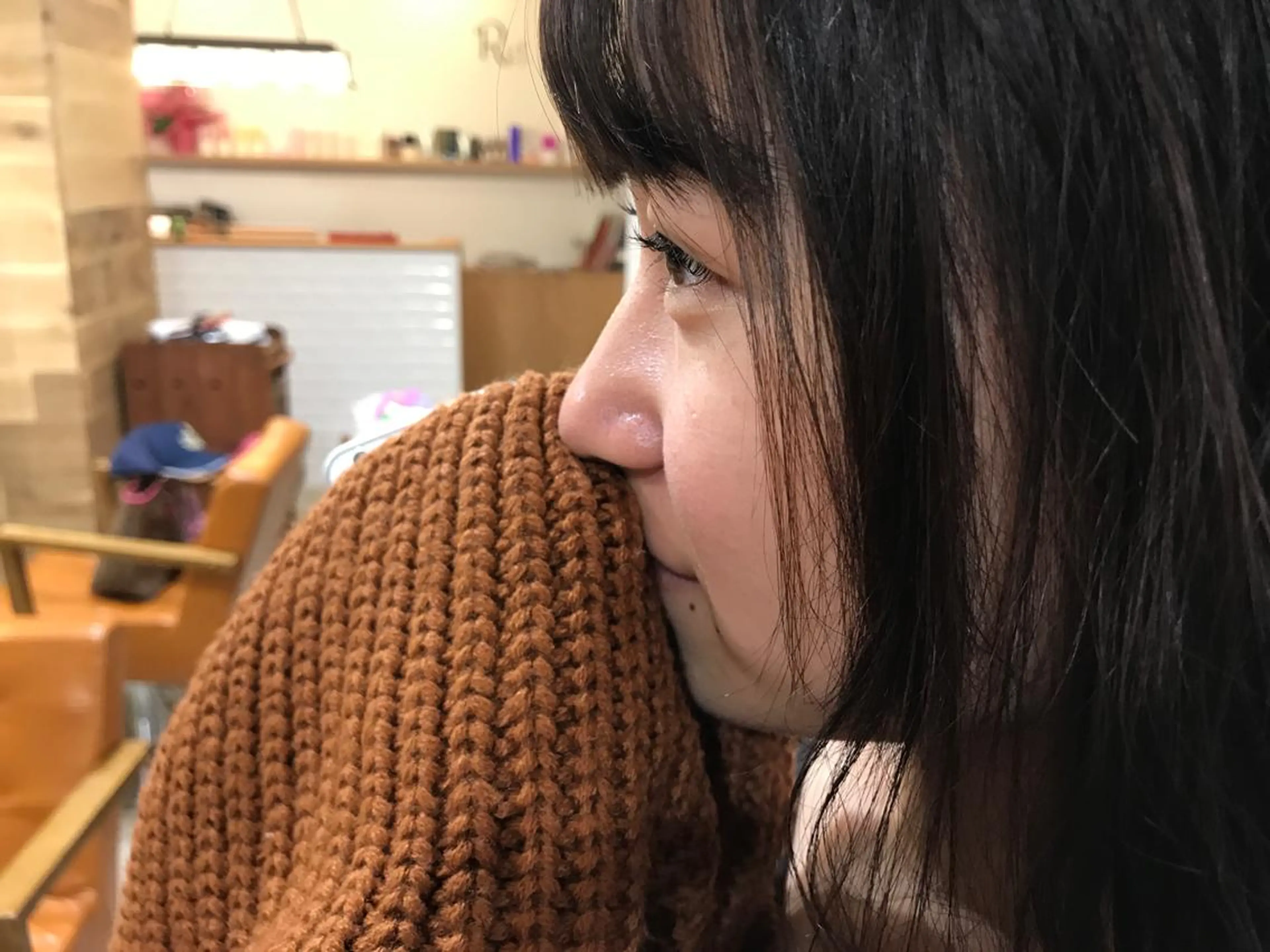 マツエク・マツパ 暖色カラー🍊 ボブ🌿顔周りcutのヘアスタイル