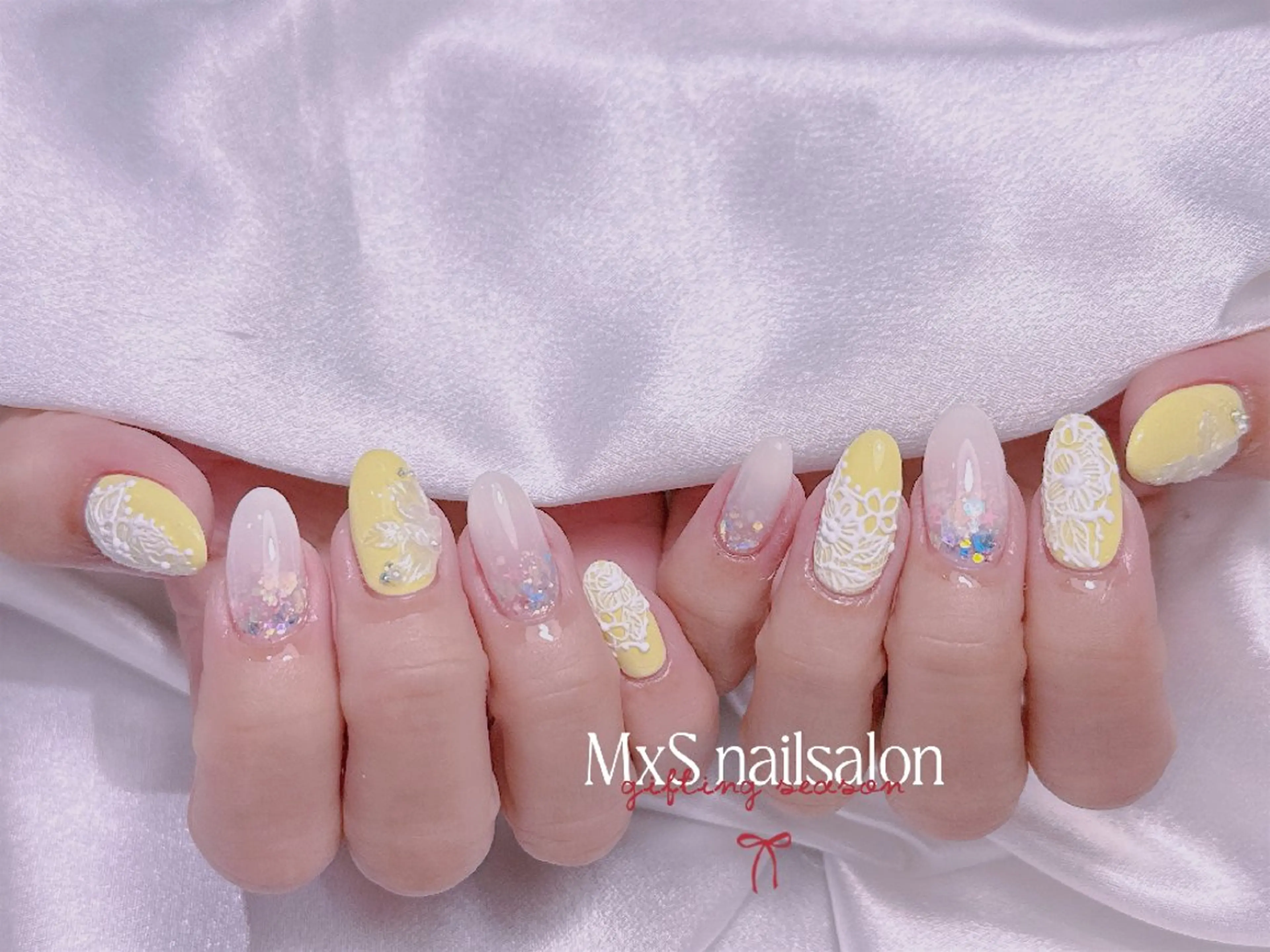 ネイル ハンドネイル ハンドケア MxS Nail(長さだし/フィルイン/マグネット/韓国ネイル/ワンホンネイル/ワンカラー)所属・MxS リィリィのネイルデザイン