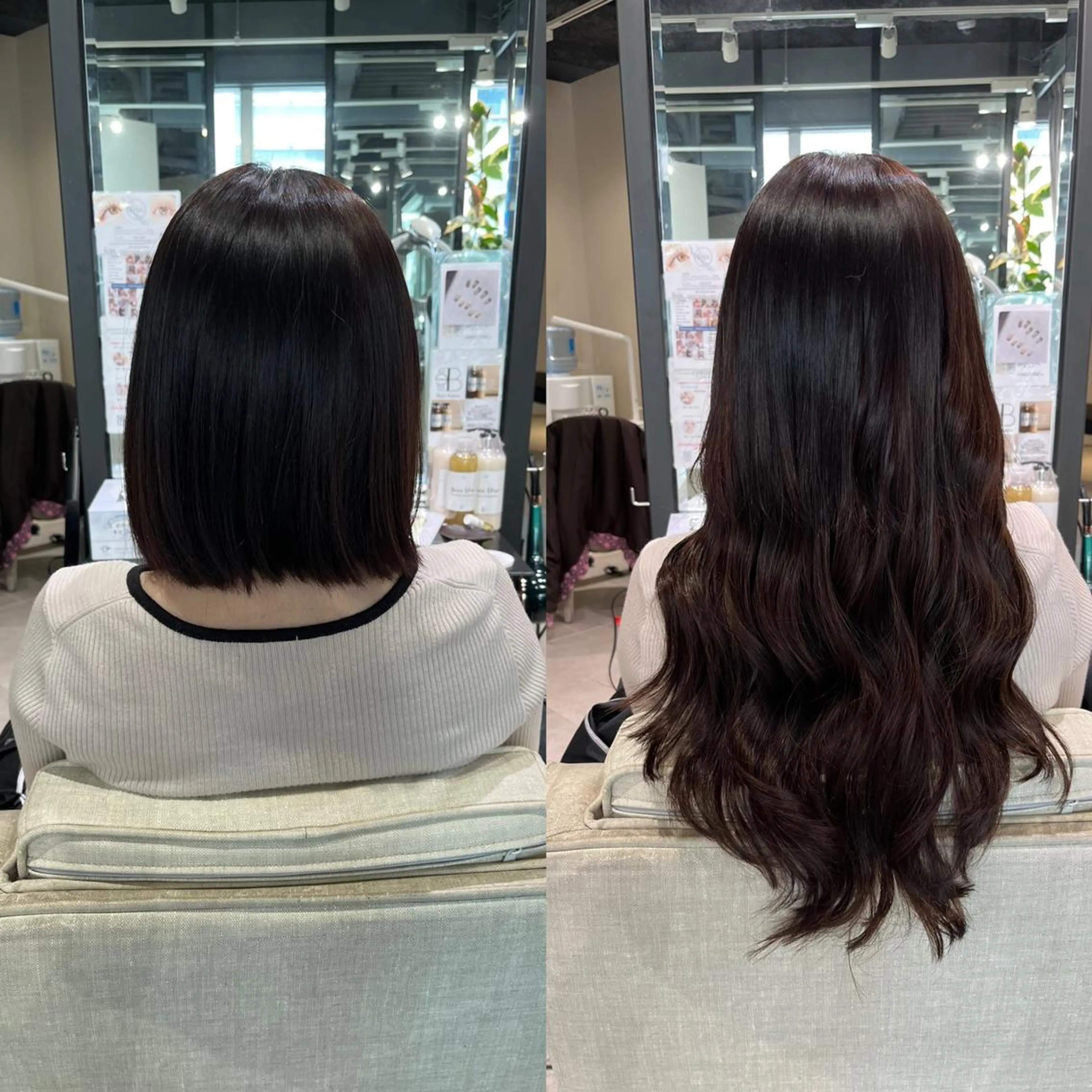 ロング カラー シールエクステ 韓国風カラー エクステ 韓国風ヘア 🛁fein. 🎀明治神宮前🪞のマツエク・マツパデザイン