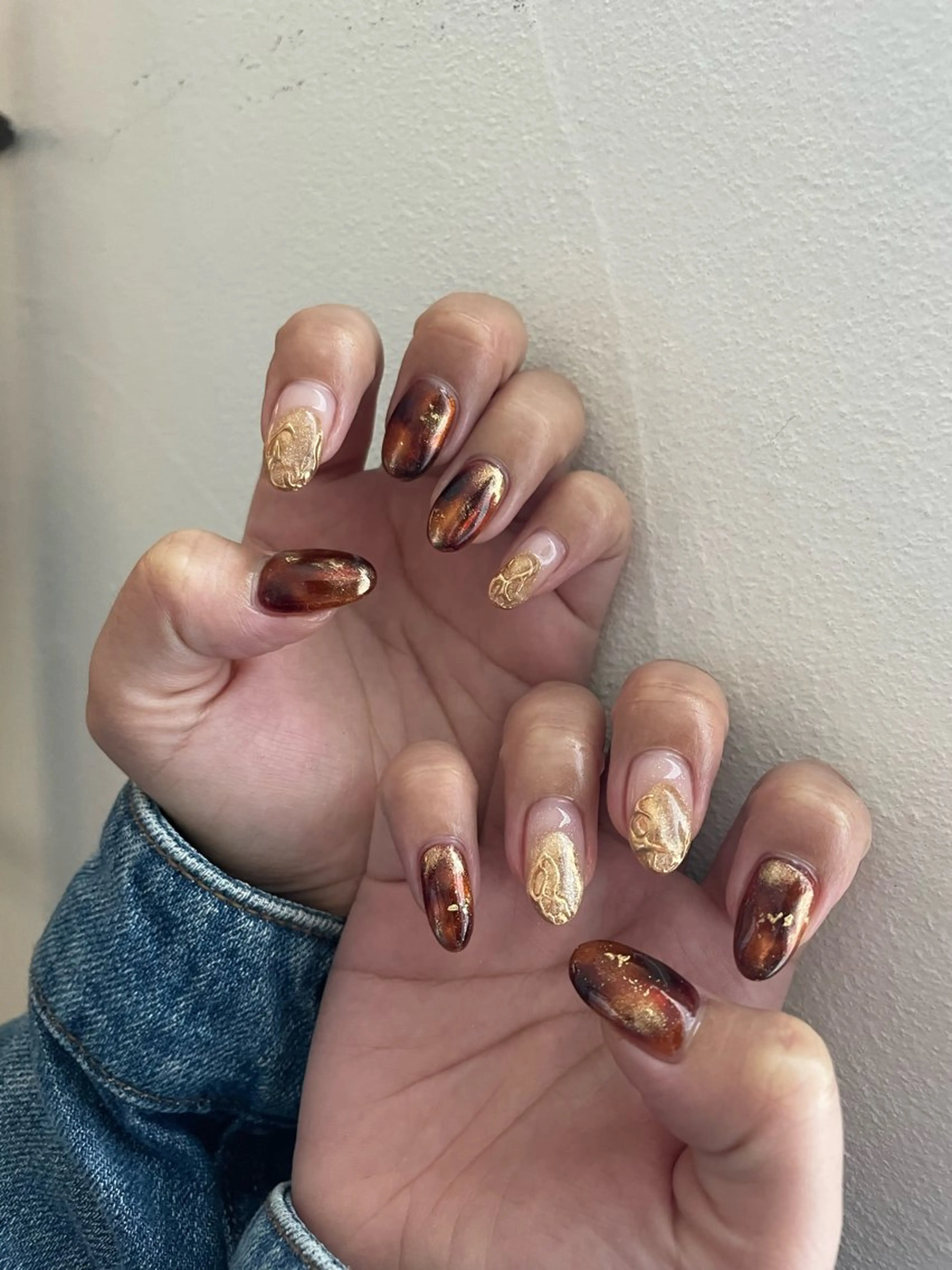 ネイル ジェルネイル パラジェル ハンドネイル 甲府市徳行 🧸prunelleのネイルデザイン