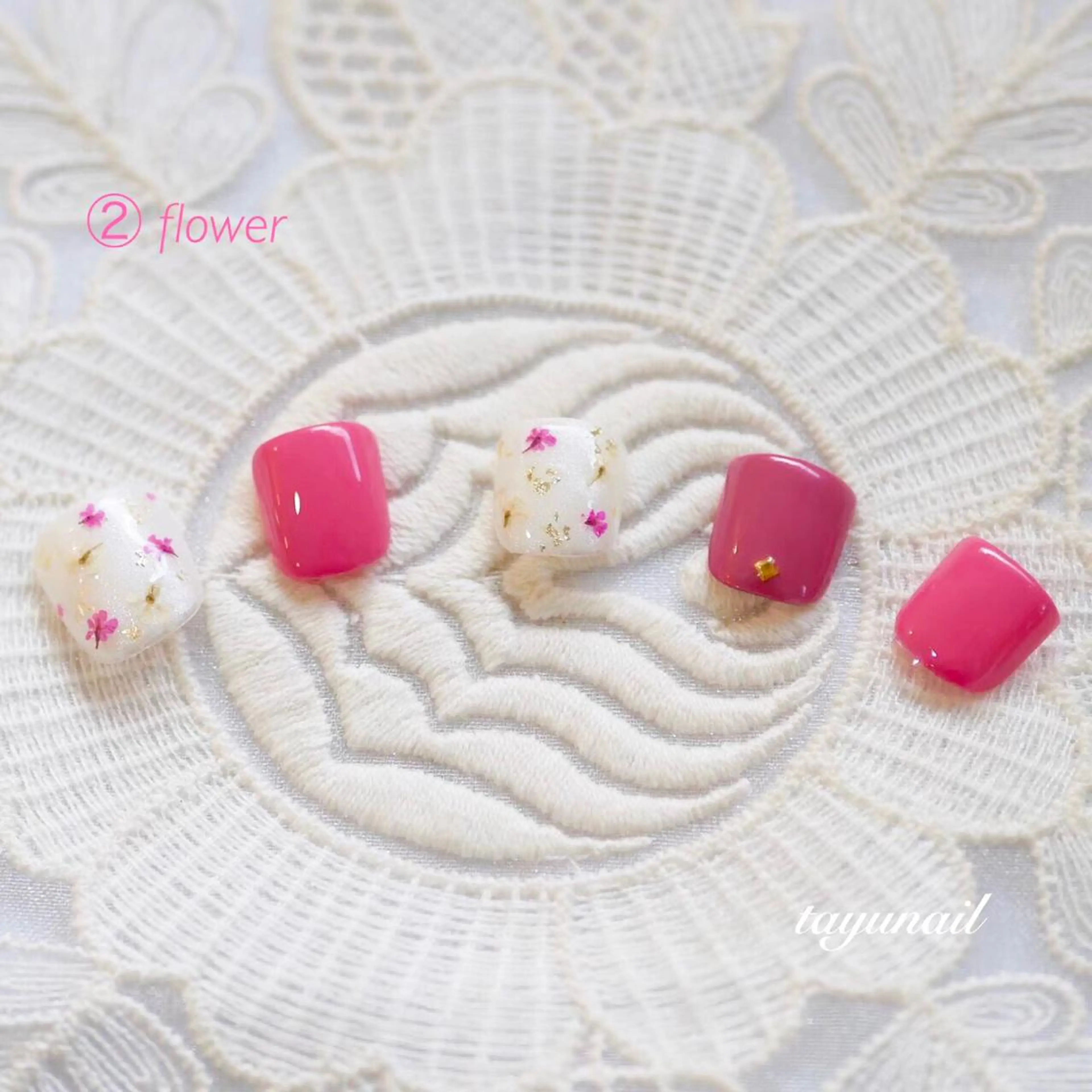 ネイル フットネイル ネイルサロン・ネイルスクール　たゆnail所属・ネイルサロン 【たゆnail】のネイルデザイン