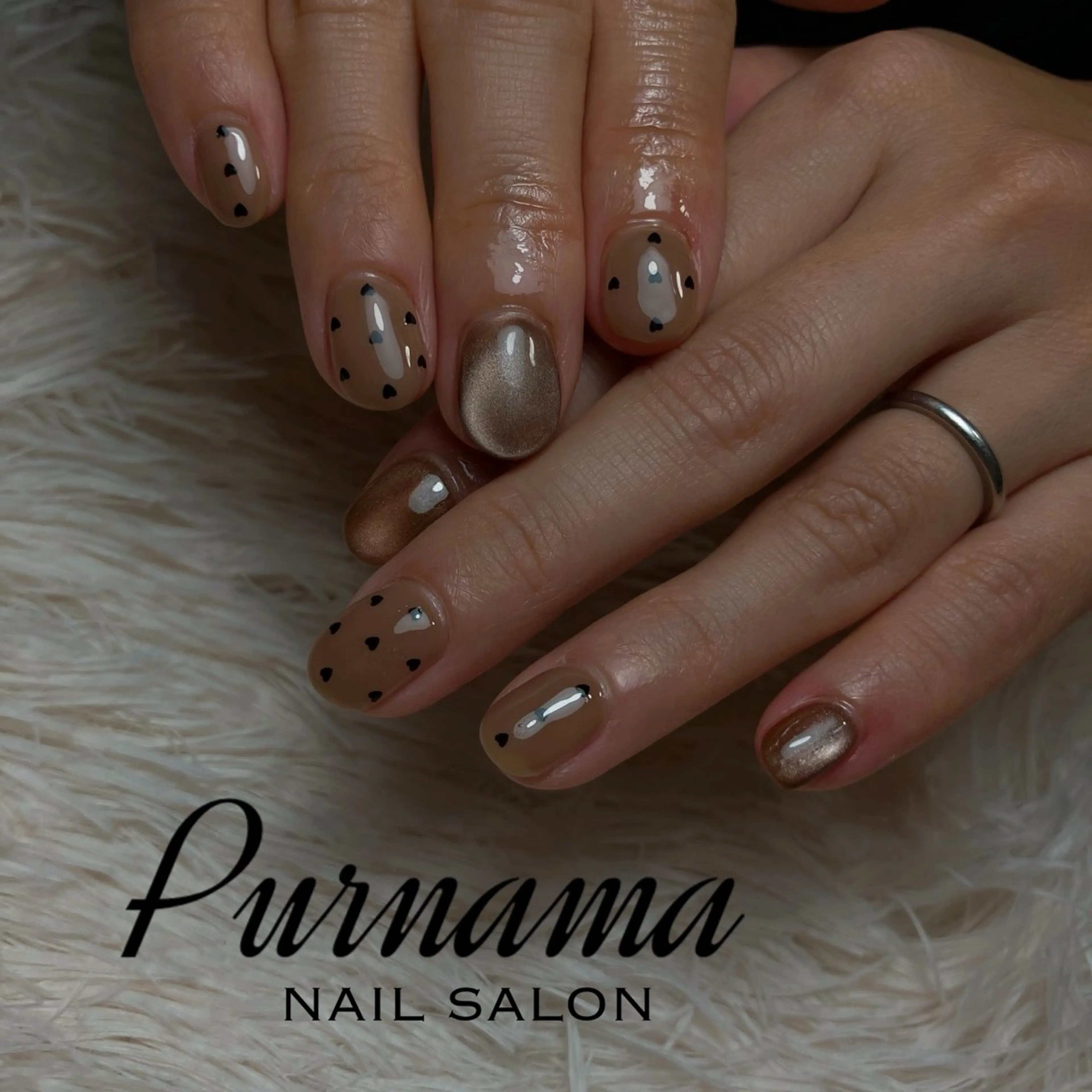 ネイル ハンドネイル Purnama(ﾌﾟﾙﾅﾓ)所属・Purnama あきのネイルデザイン