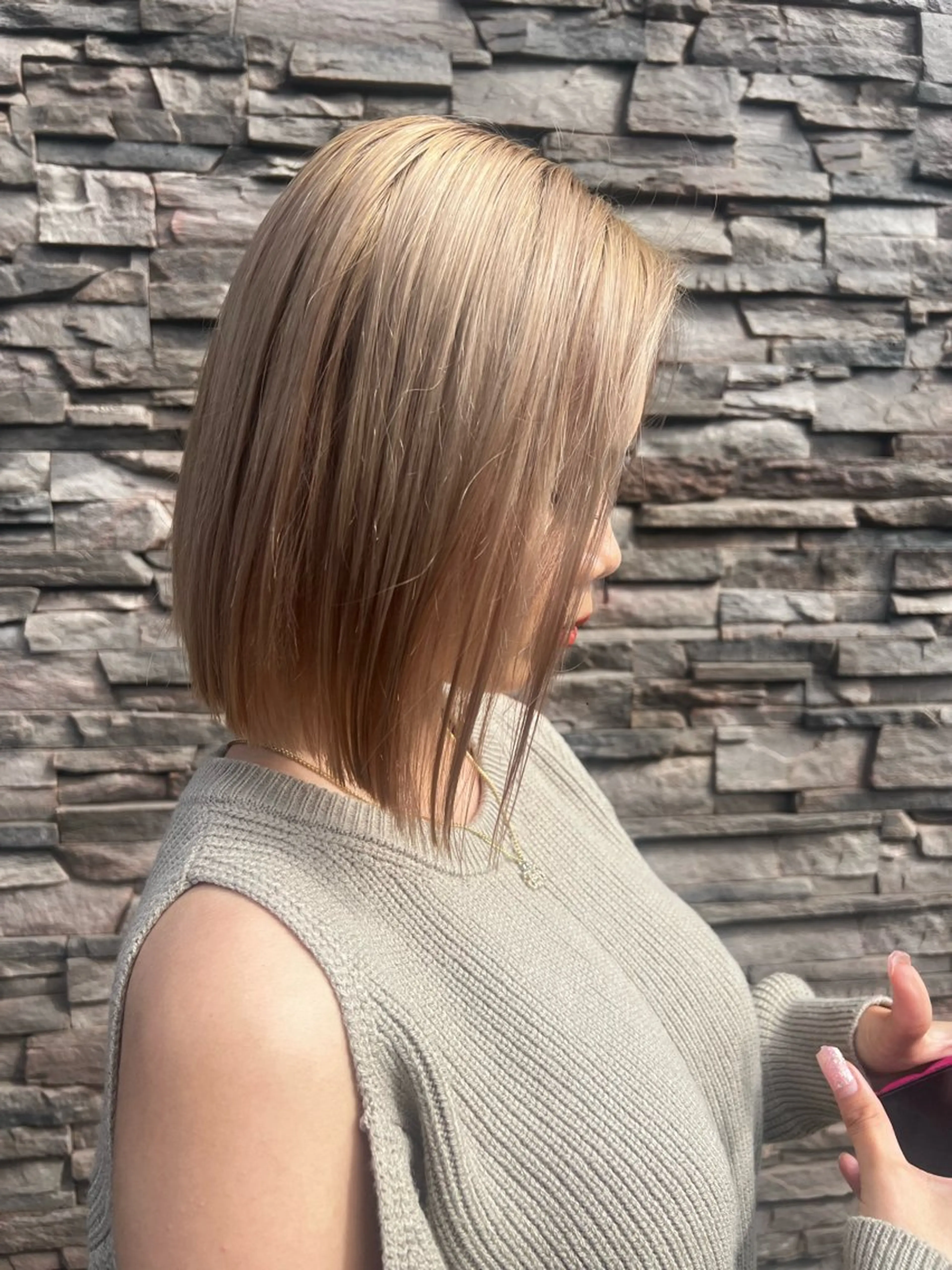 ミディアム カラー カット ヘアカラー れいな🌼 ボブ･艶カラー🌼のヘアスタイル