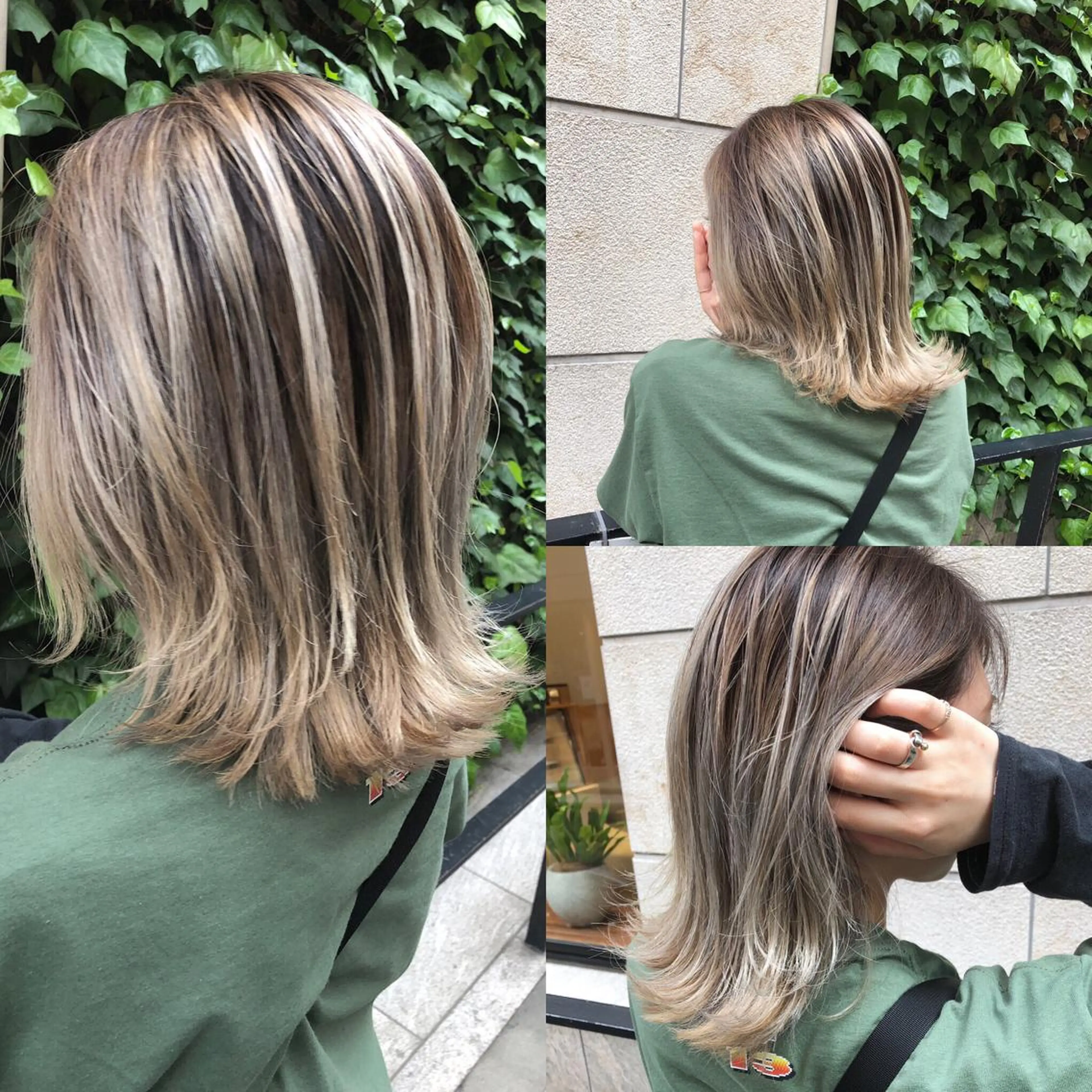 ショート カラー バレイヤージュ レイヤーカット ヘアカラー JILBLAN京都 ショート/ハイライトのヘアスタイル