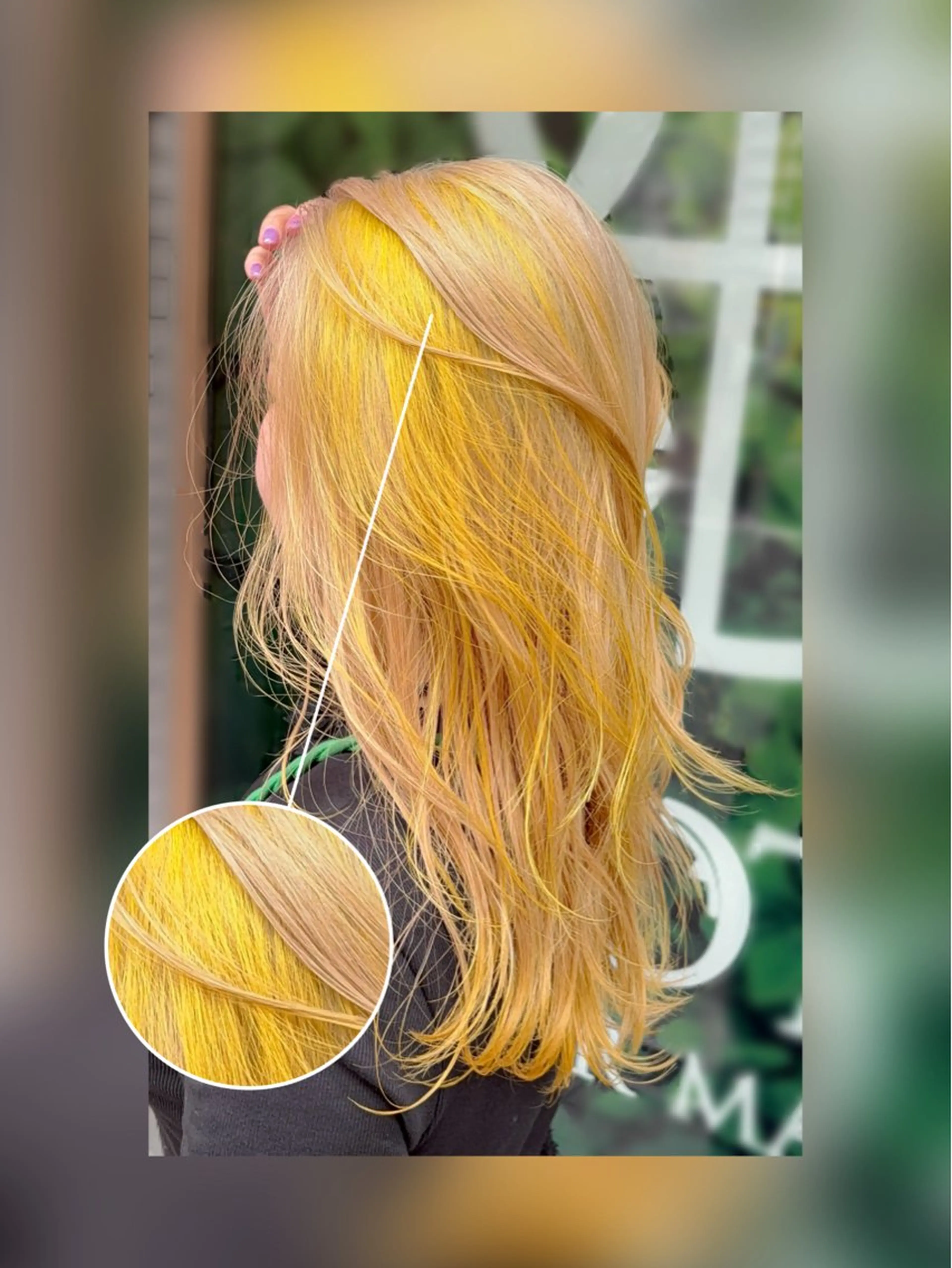 【ダメージ最小限に‼️】派手色👌ケアブリーチ+オンカラー🍭✨️の写真