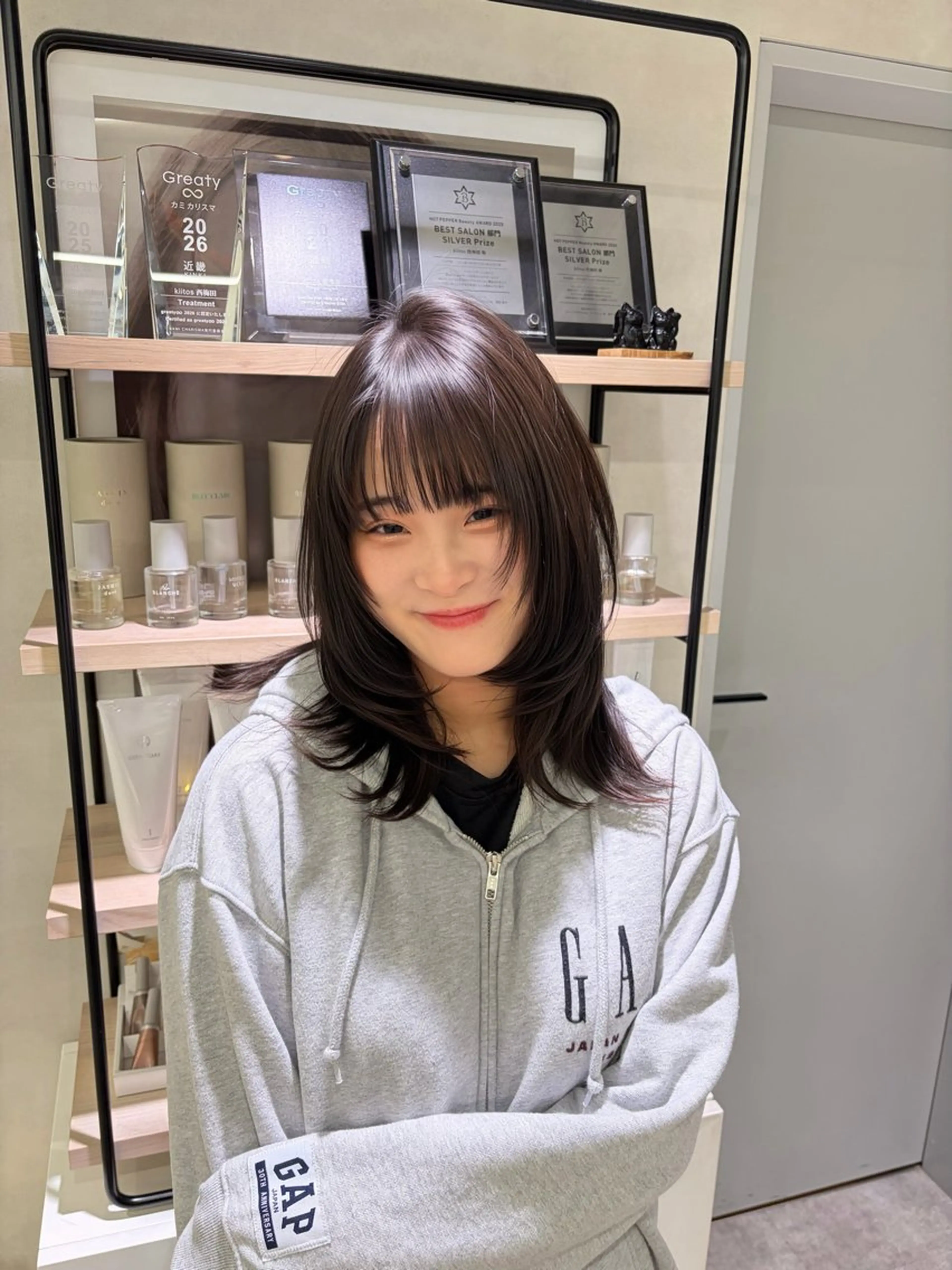 ミディアム ayari🌸西梅田 カットモデル募集中✨のヘアスタイル