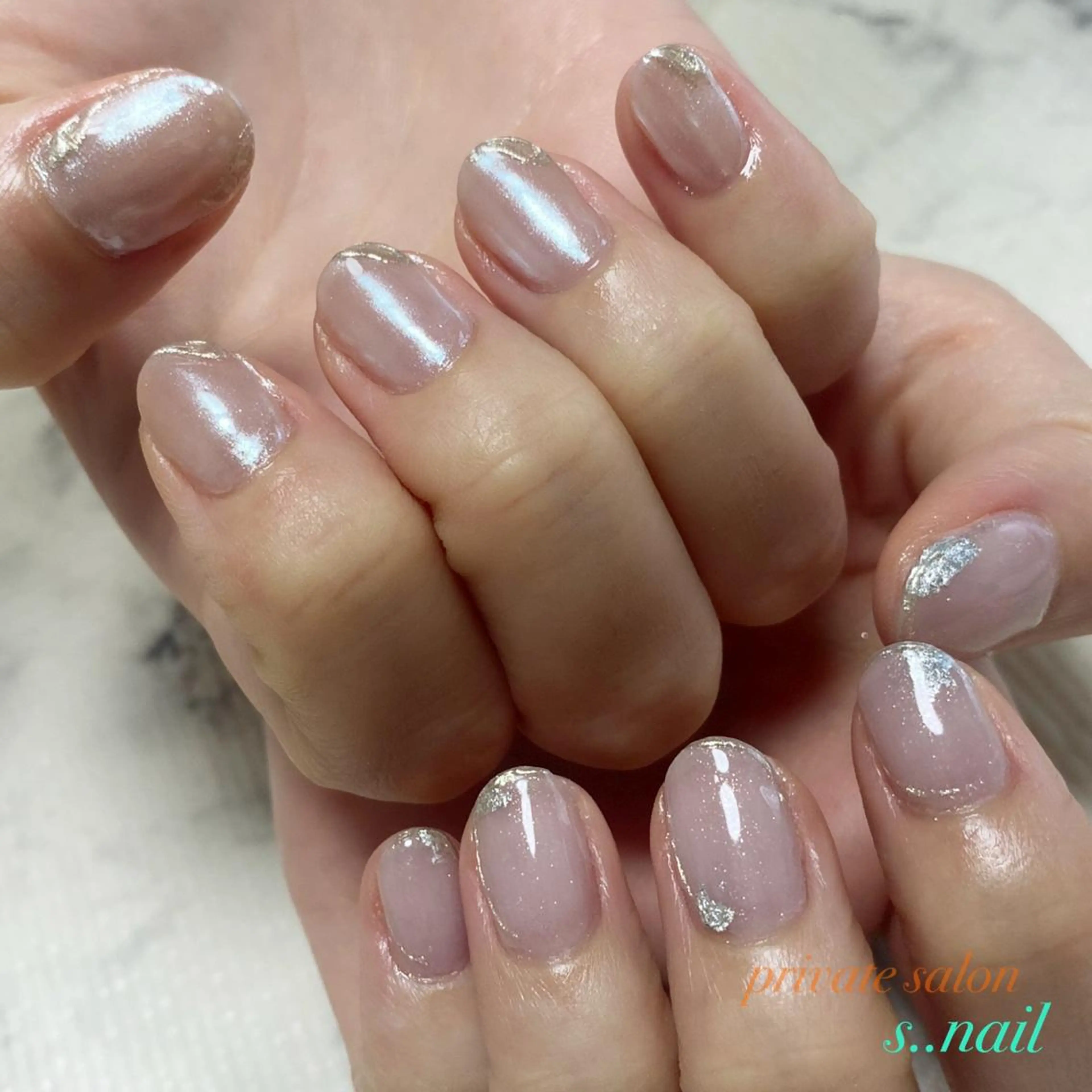 ネイル ラメ(グリッター) 持ち込み パープル ハンドネイル フットネイル s..nail / MORITAのネイルデザイン