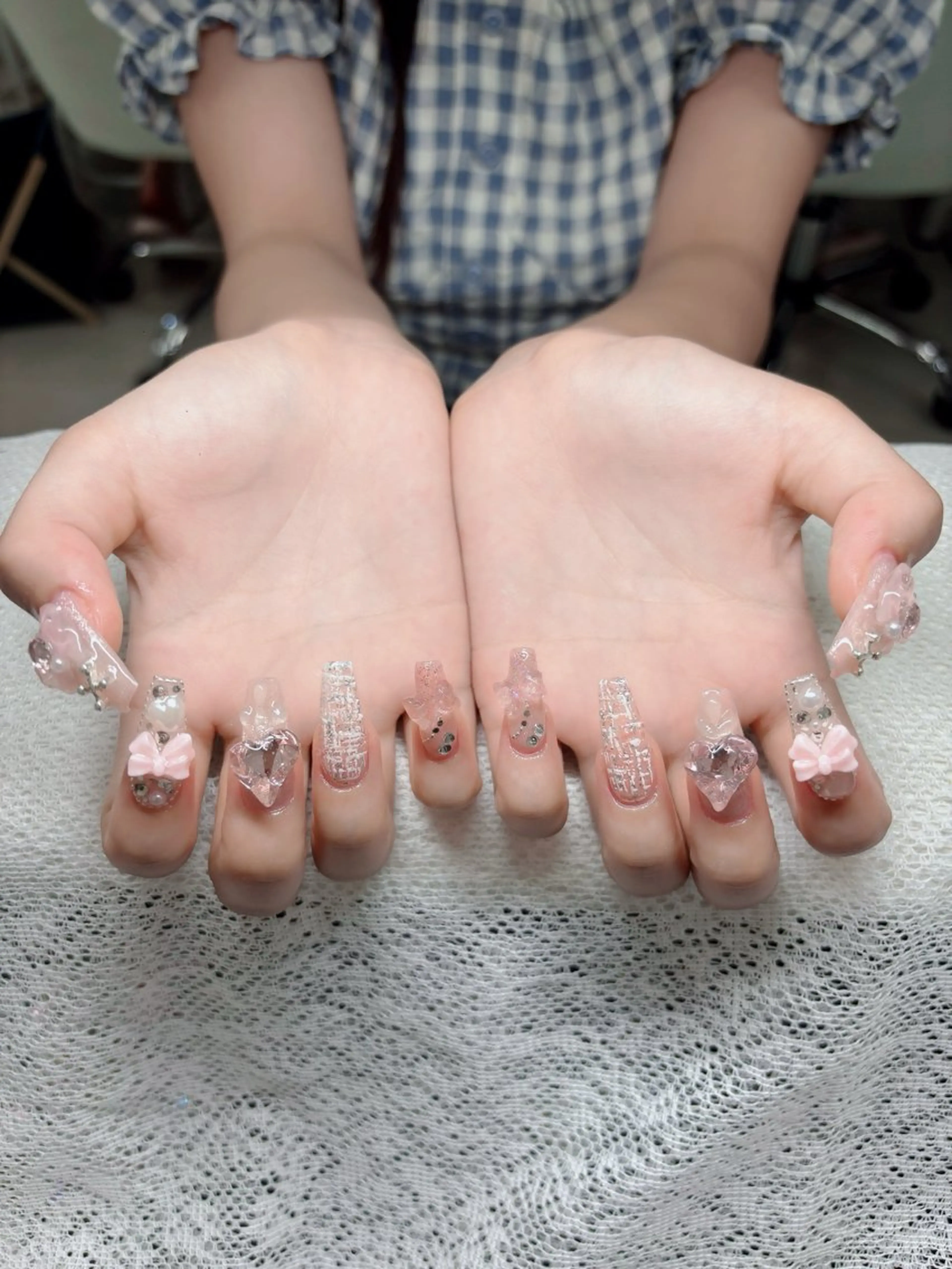 ネイル 韓国ネイル マグネットネイル ワンカラーネイル ネイルチップ Jenn Nail Salonのネイルデザイン