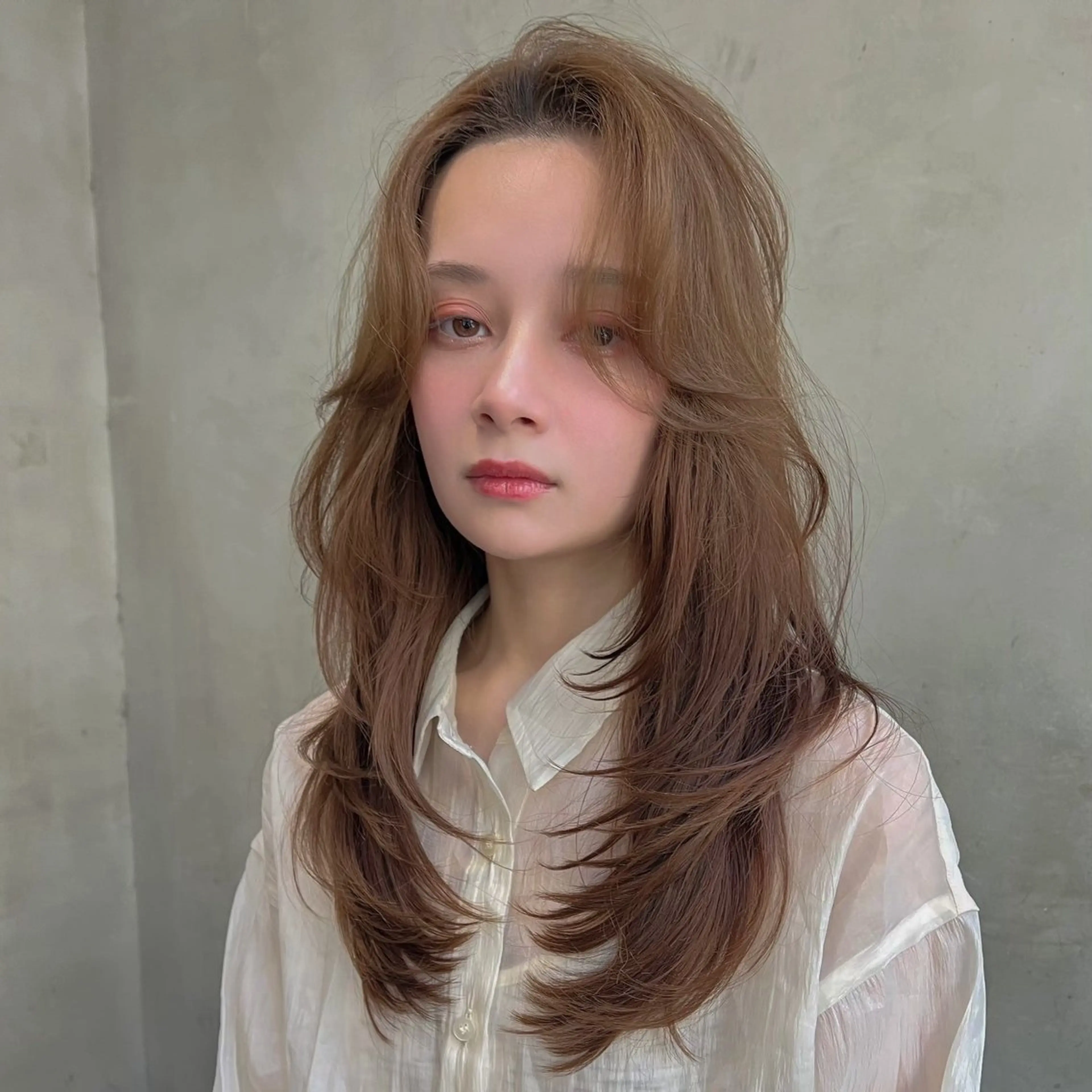 ロング カラー ベージュカラー ブラウンカラー モカベージュ ⚜️ブリーチ× 透明感✨Hayatoのヘアスタイル