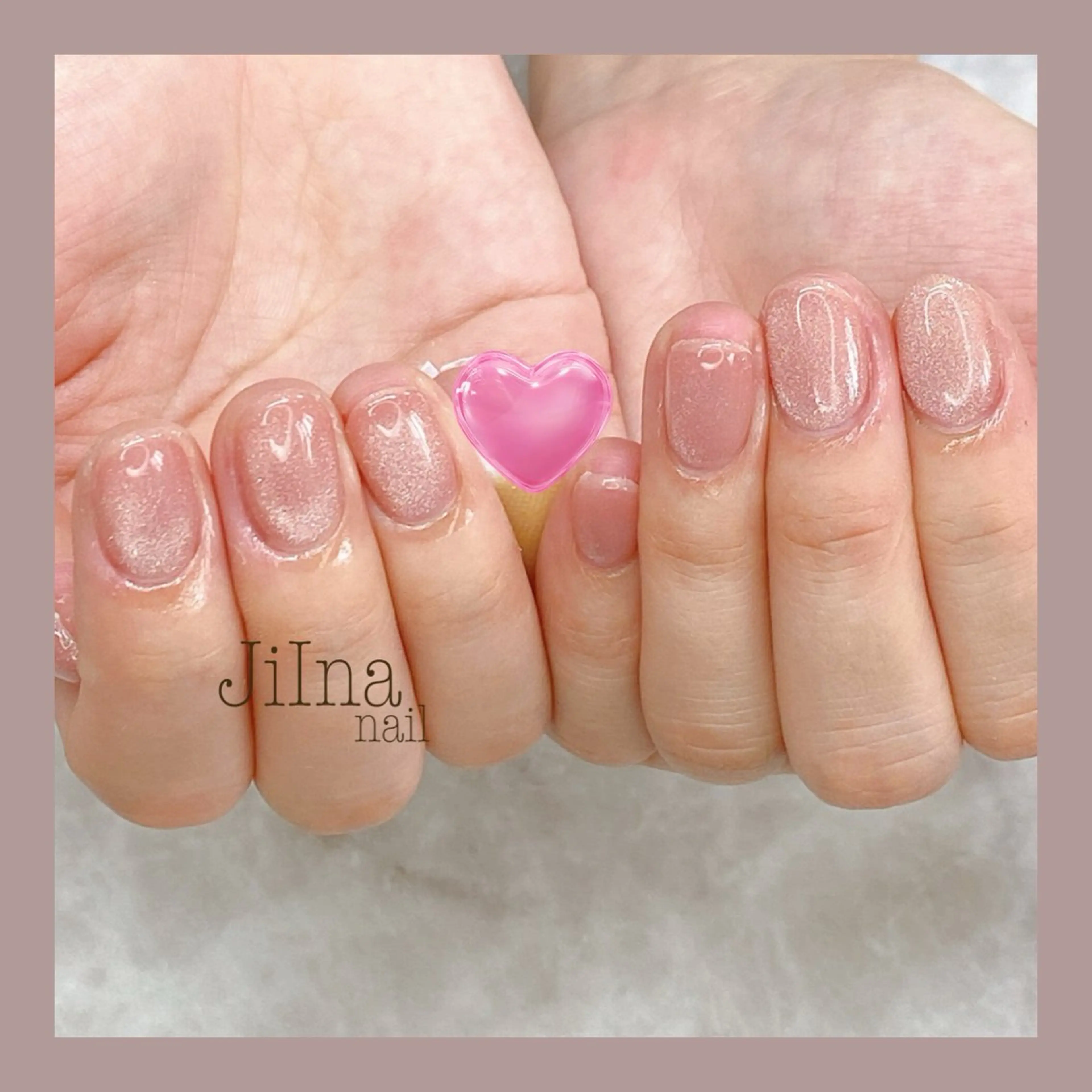 ネイル マグネットネイル マグネットワンカラー ワンカラーネイル JiIna nailのネイルデザイン
