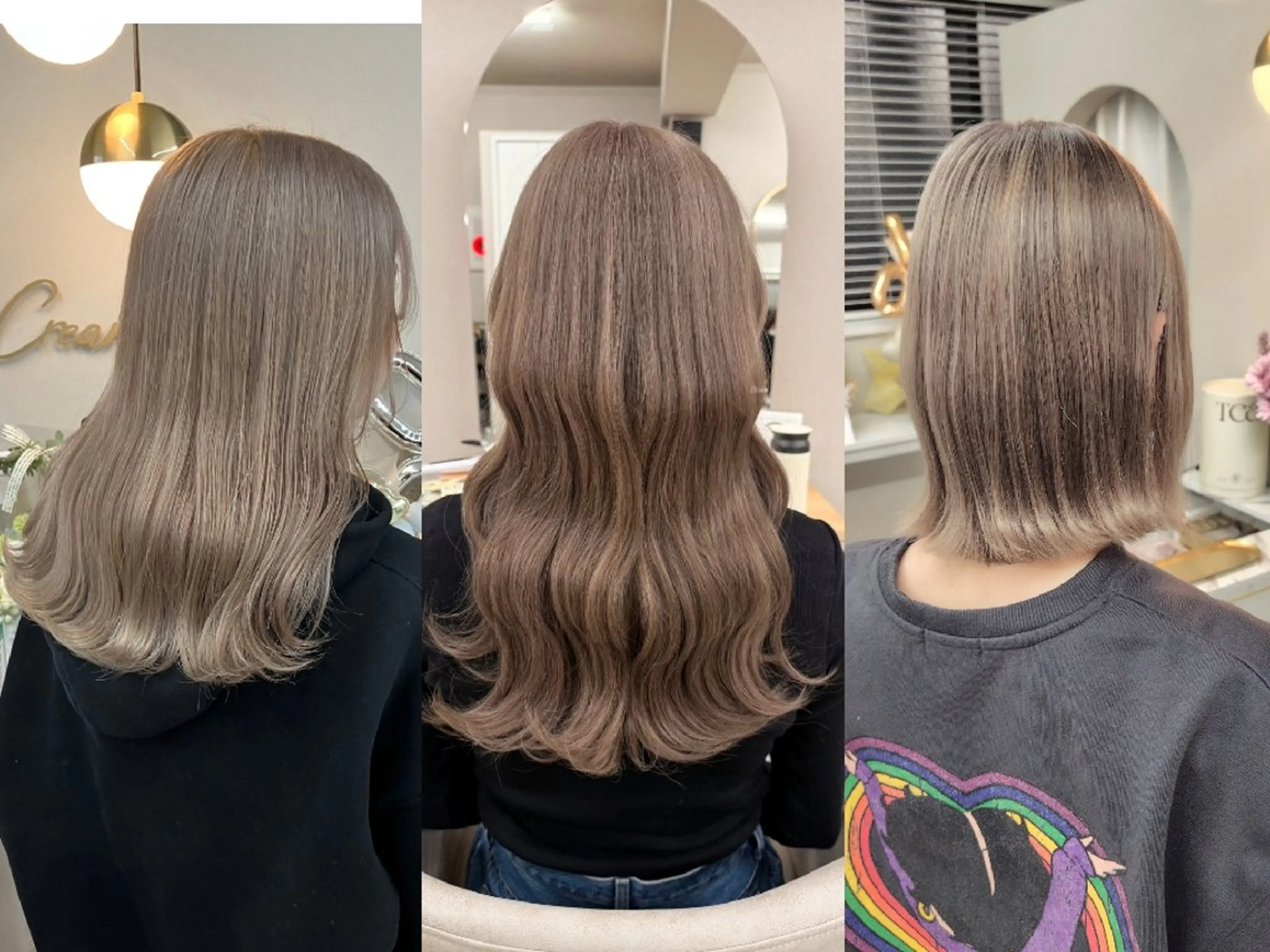 【優しくハイトーン♪ダブルカラー】カット+ケアブリーチ1回+カラー＋Tr2STEPの写真