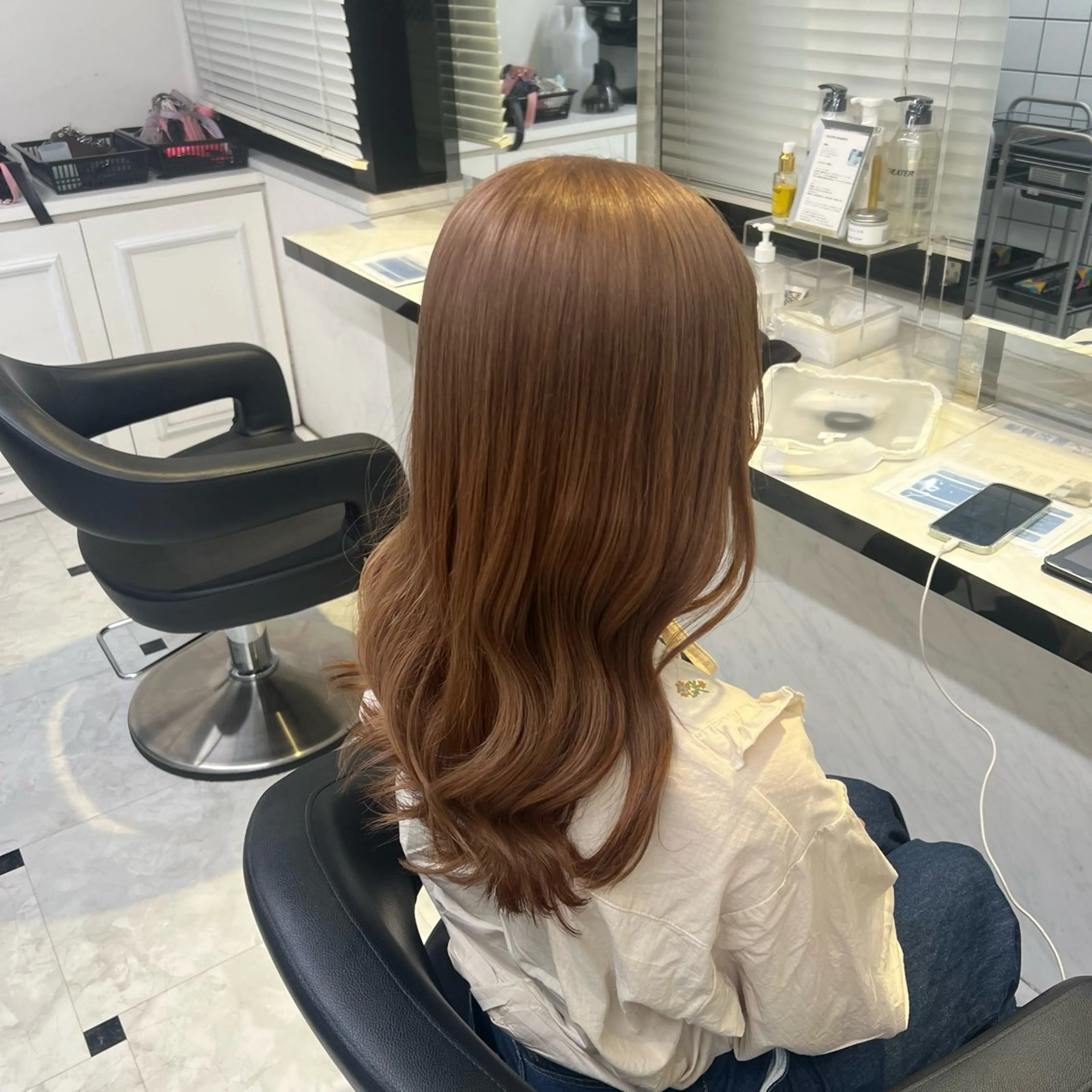 ロング 愛され暖色♥️モテ 艶髪♥️りなのヘアスタイル