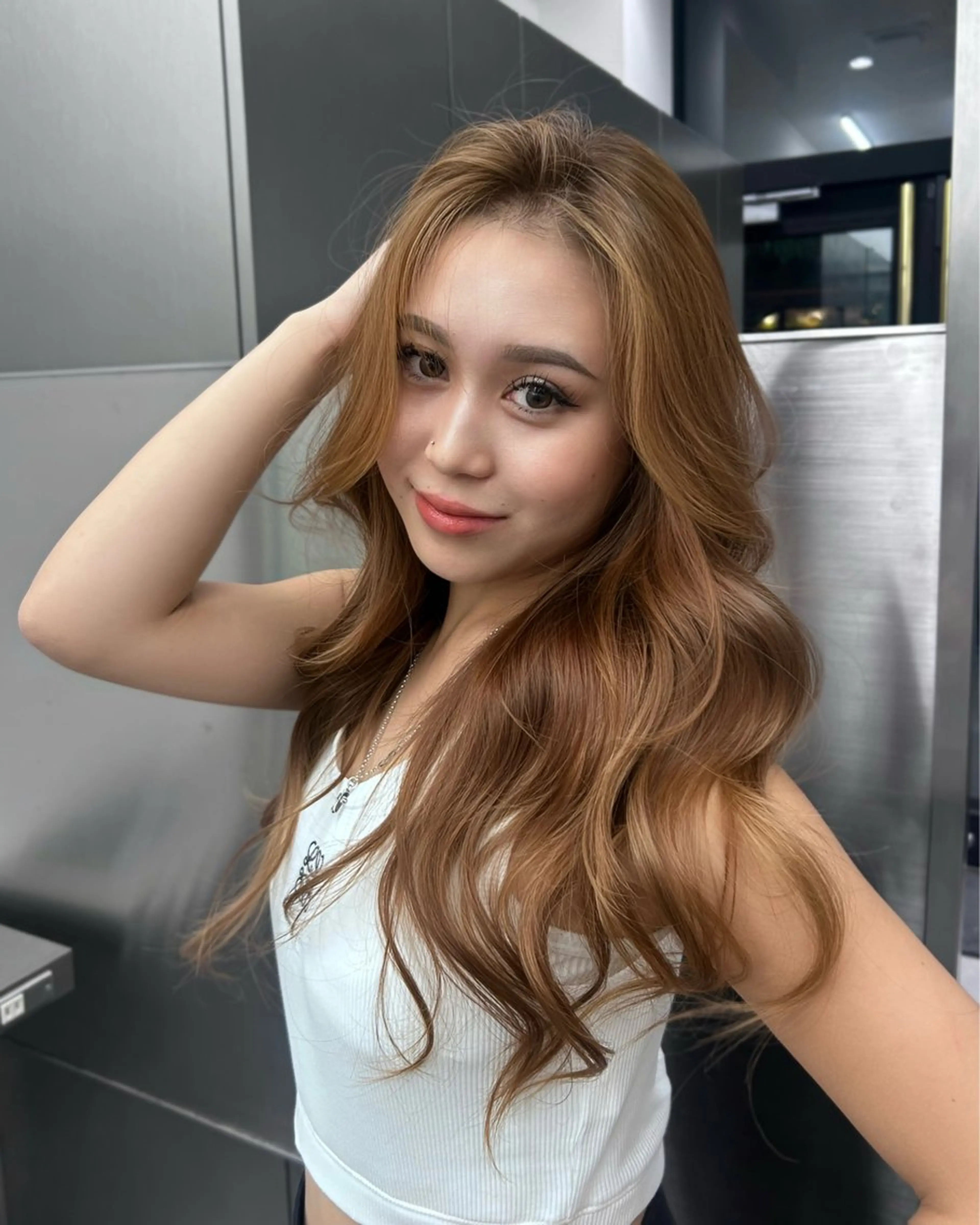 ロング 外国人風カラー レイヤーカット カット ヘアカラー トリートメント 大人レイヤー/艶美髪 🇺🇸TOMONAのヘアスタイル