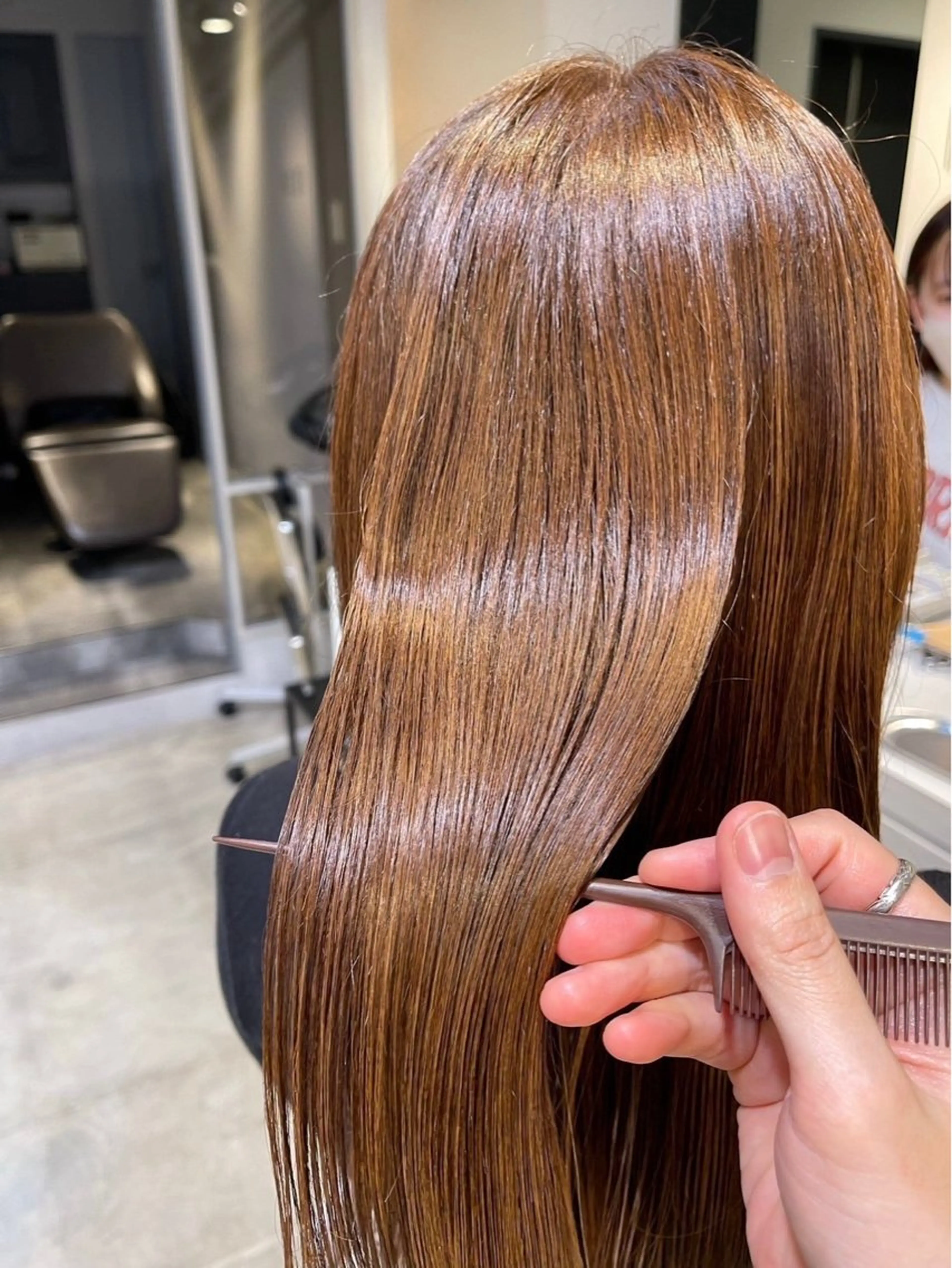 ロング 髪質改善 トリートメント 吉田 愛美のヘアスタイル