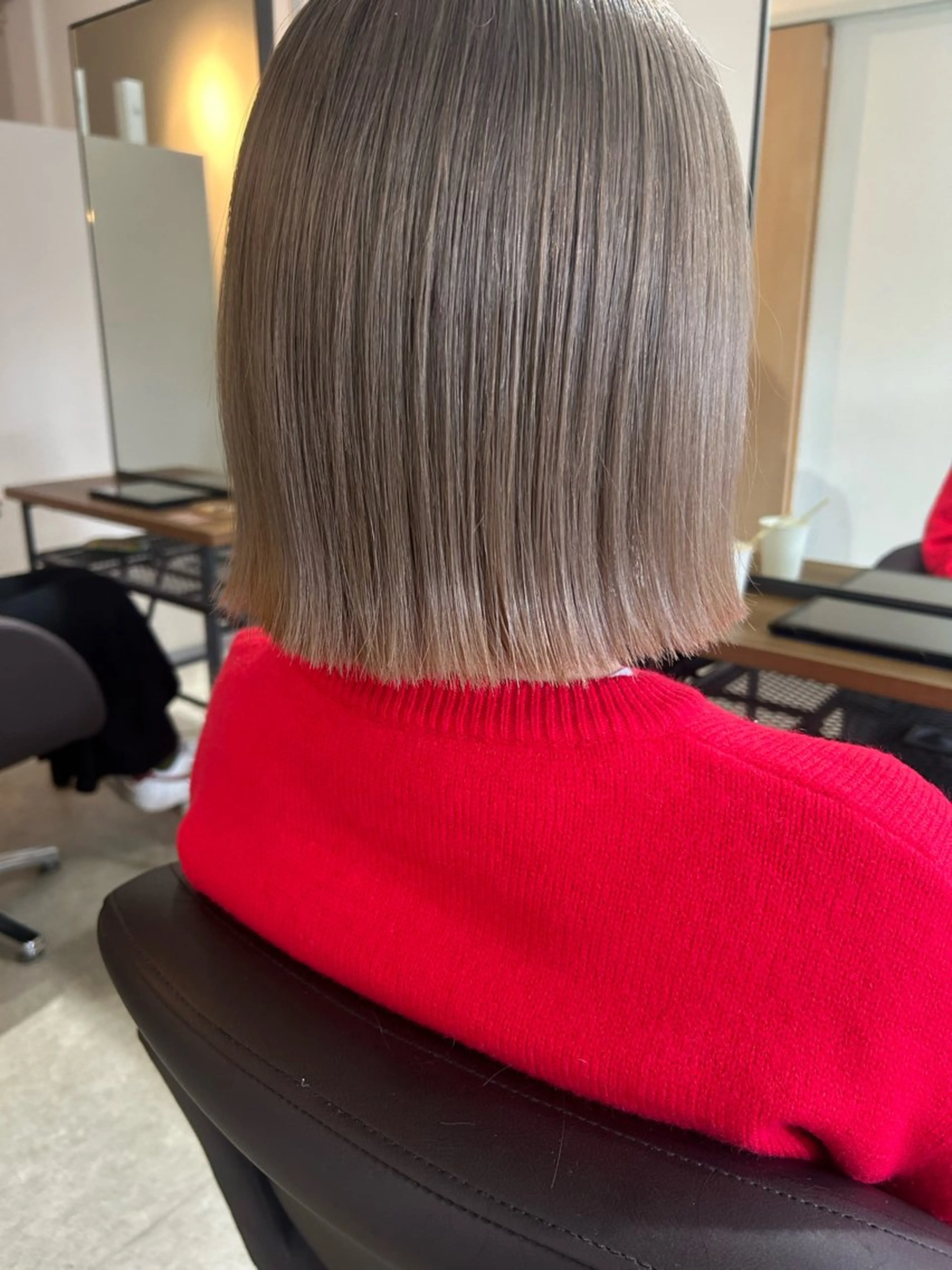 ミディアム カラー ブリーチ miri.. 久留米のヘアスタイル