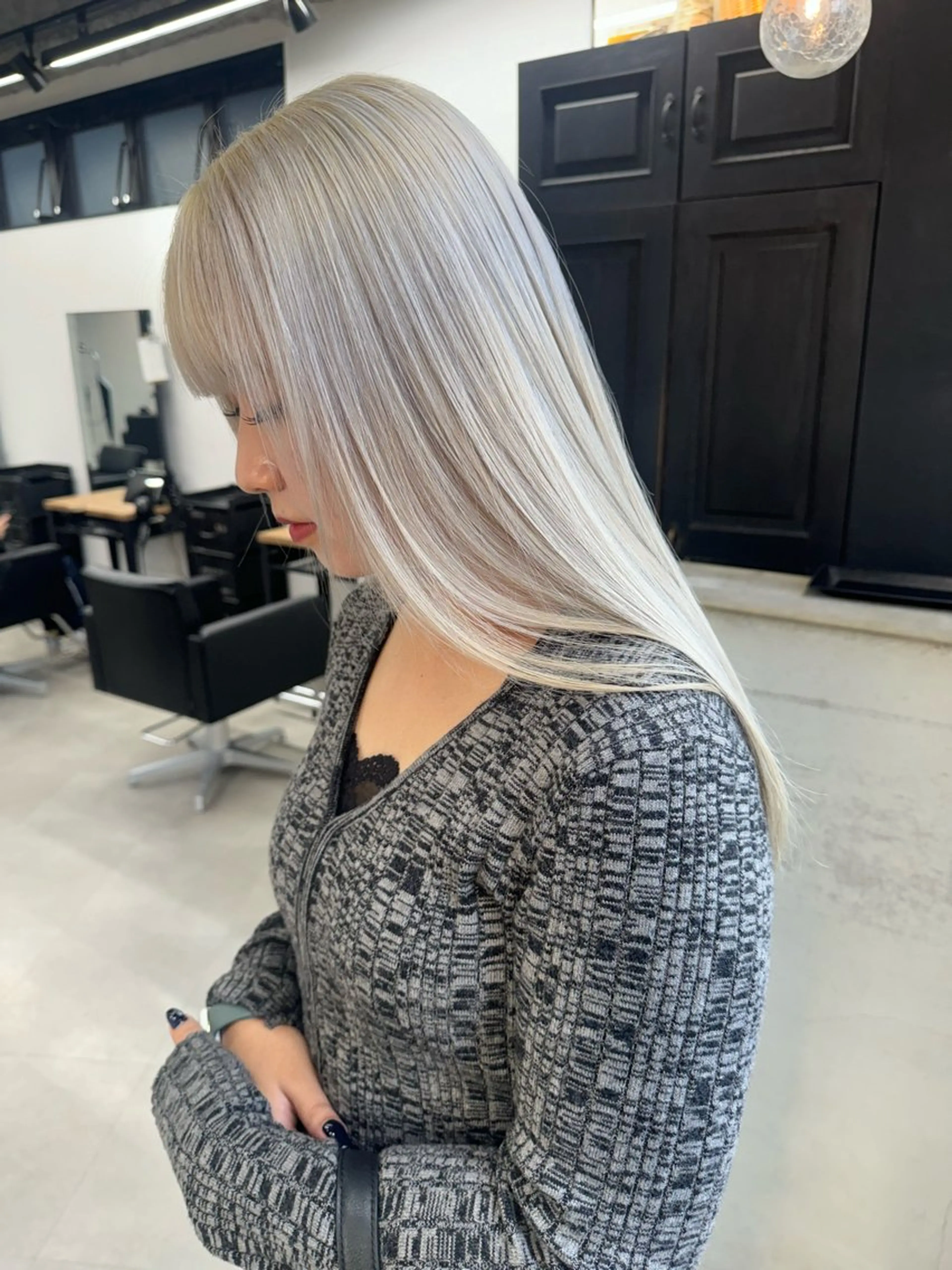 セミロング カラー カット ヘアカラー トリートメント Rico / bob/グレージュのヘアスタイル