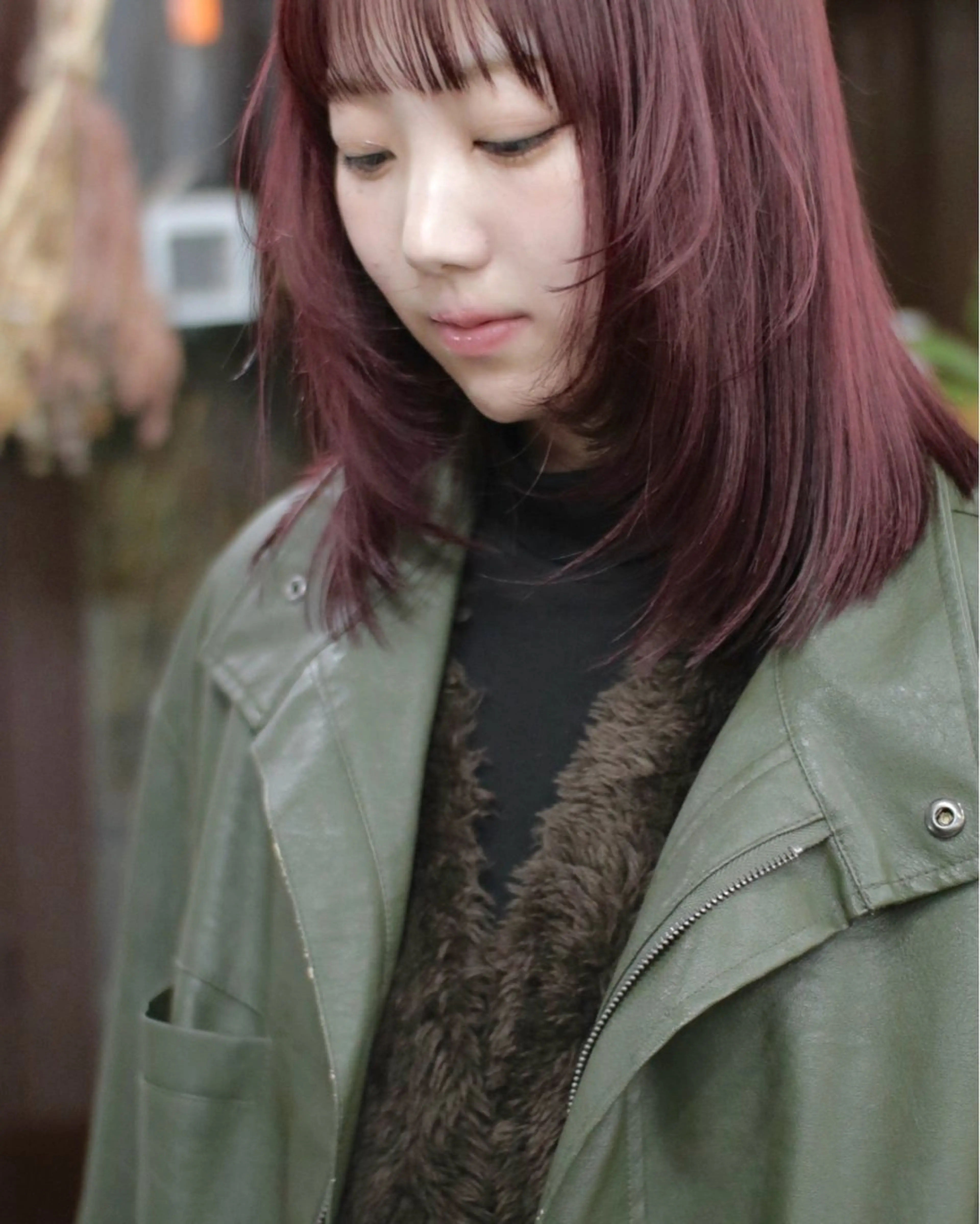 ミディアム カラー カット ヘアカラー トリートメント 木村陸弥 似合わせ 透明感カラー🌿のヘアスタイル