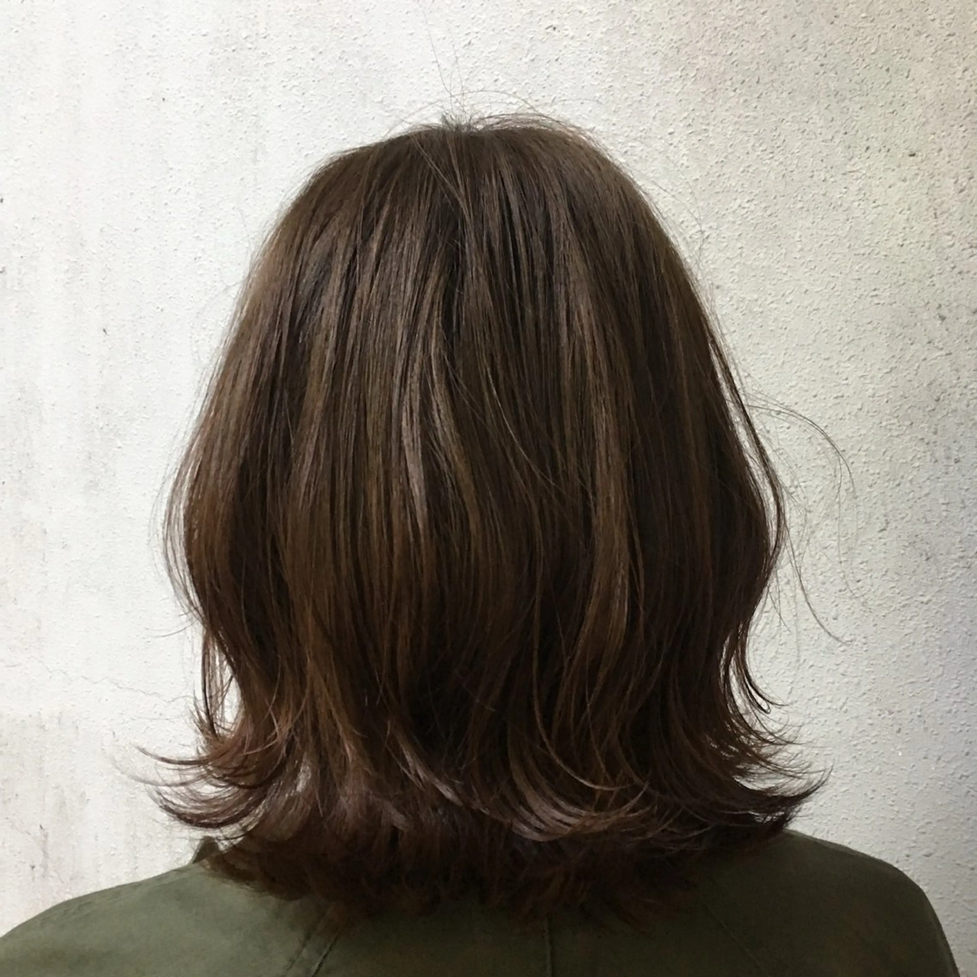 ミディアム カラー ヘアカラー 菊池 優貴乃のヘアスタイル