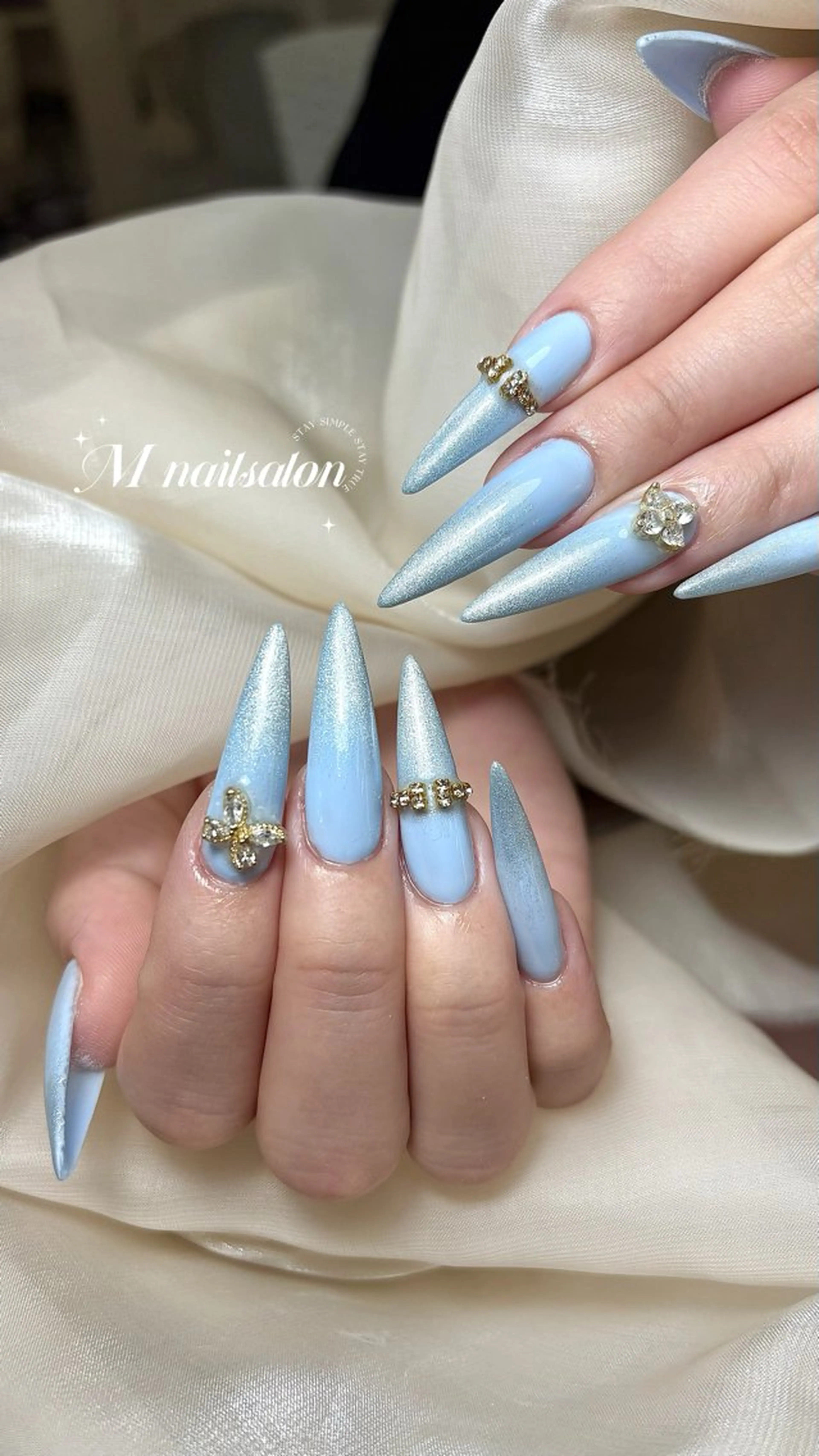 ネイル ハンドネイル M🌷nail 長さだし専門店のネイルデザイン