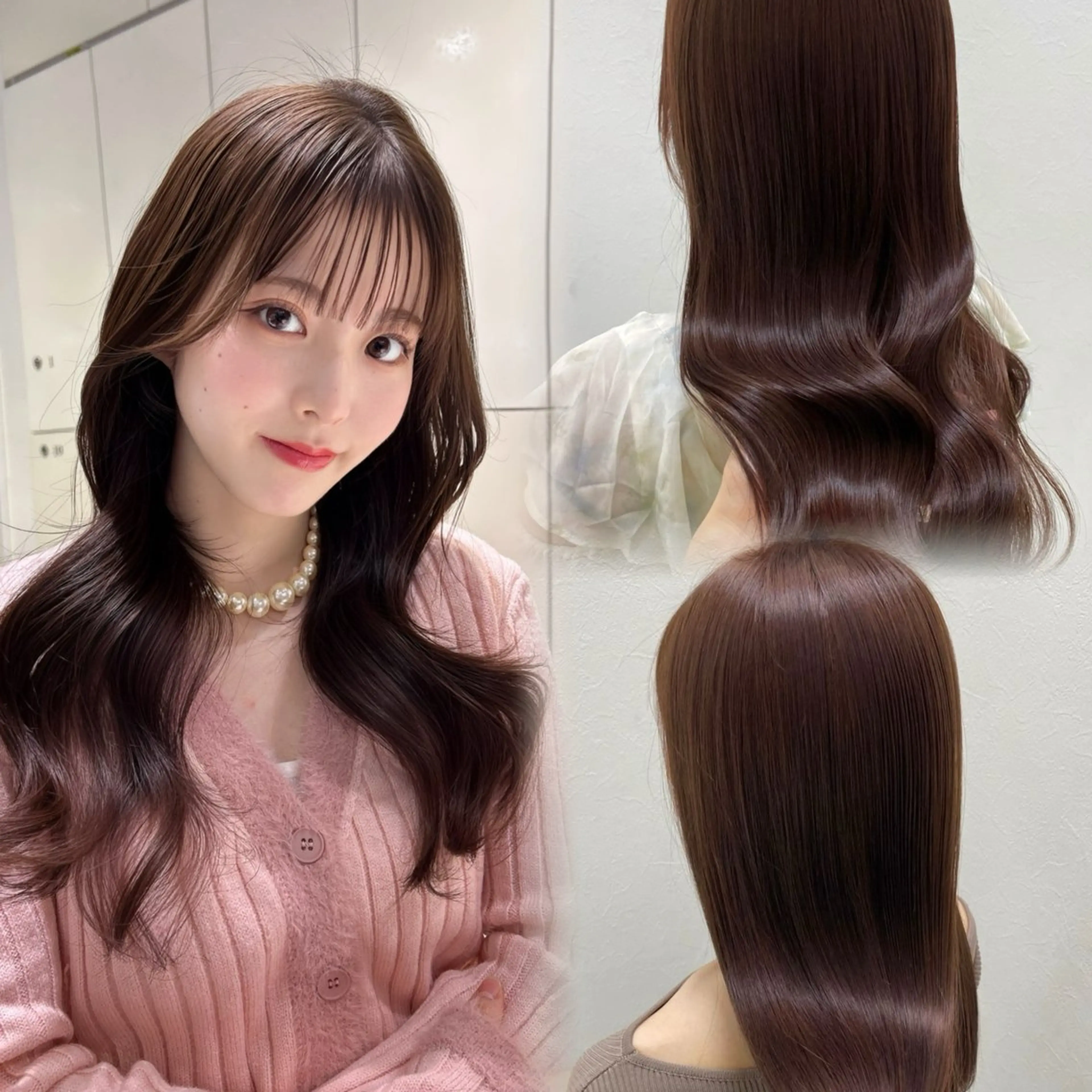 ロング カラー ブラウンカラー ナチュラルブラウン ﾊﾙｶ🎀グレージュ /マツエクꨄ︎のマツエク・マツパデザイン