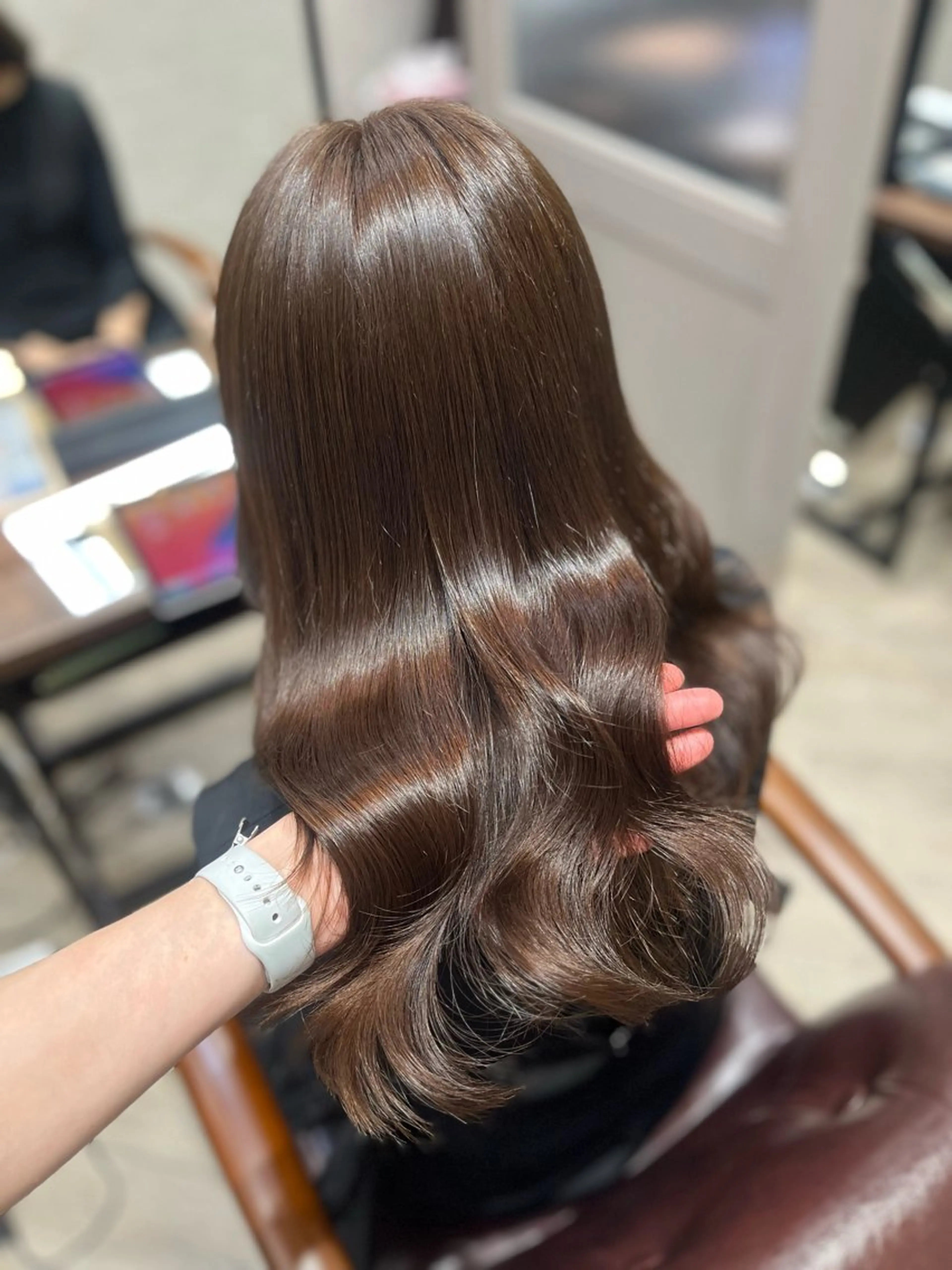 ロング カラー ブラウンカラー マロンブラウン 🫧ぷる艶カラー🫧 Yuubi🦩のヘアスタイル