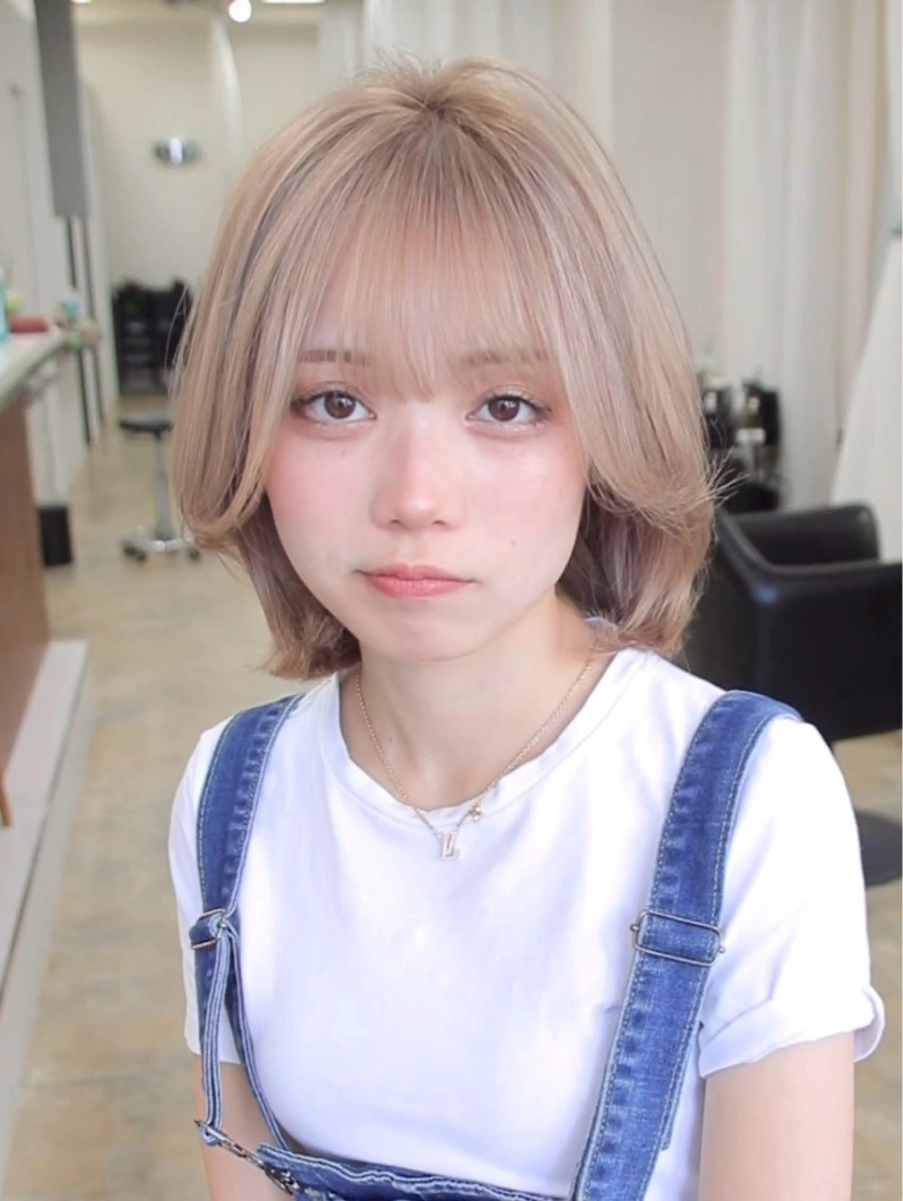 ショート カラー ハイトーンカラー ボブ ヘアカラー ハイトーンボブ /tasukuのヘアスタイル