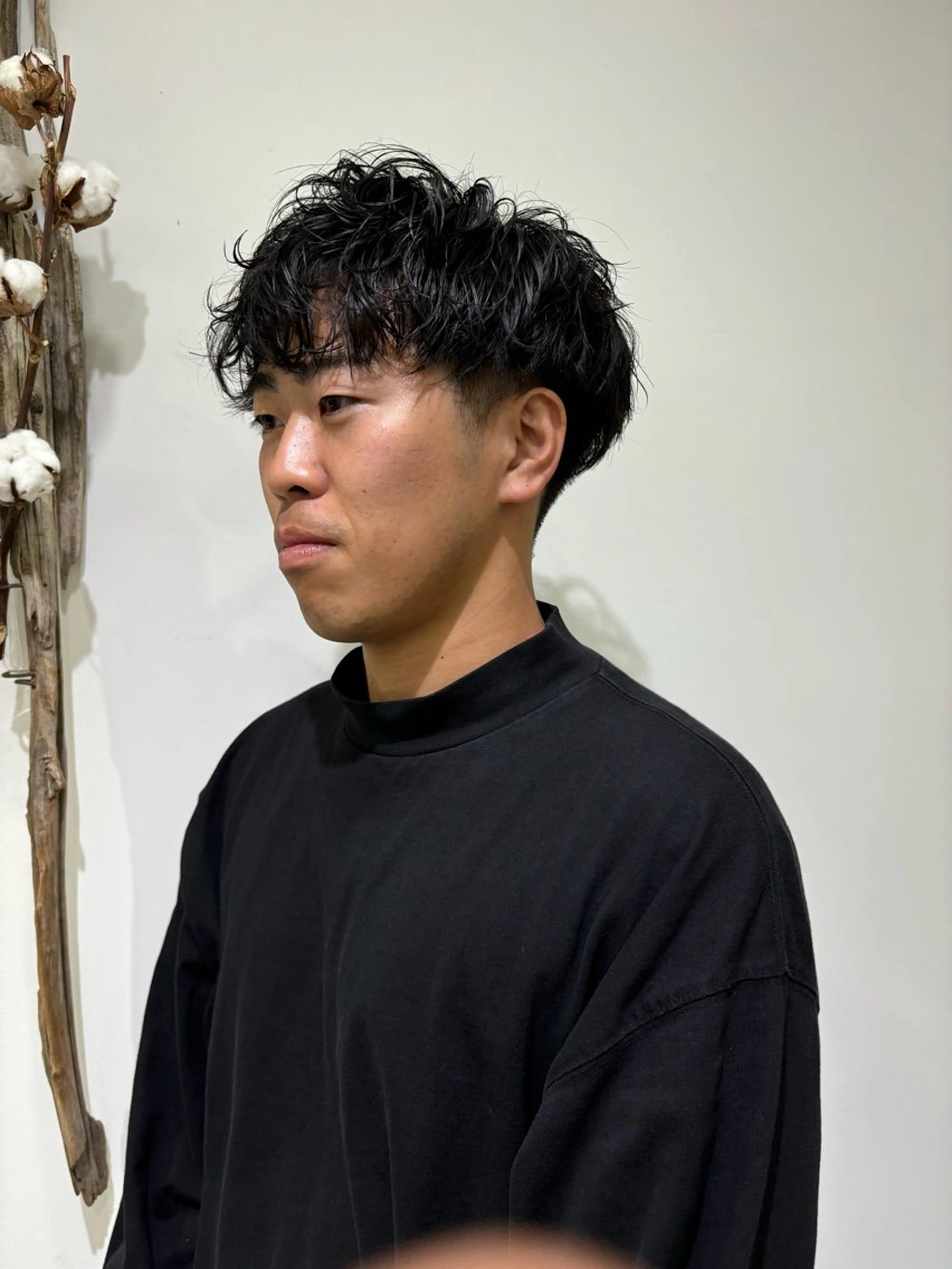 ショート パーマ スパイラルパーマ garage.所属・吉田 慎冴/メンズパーマのヘアスタイル