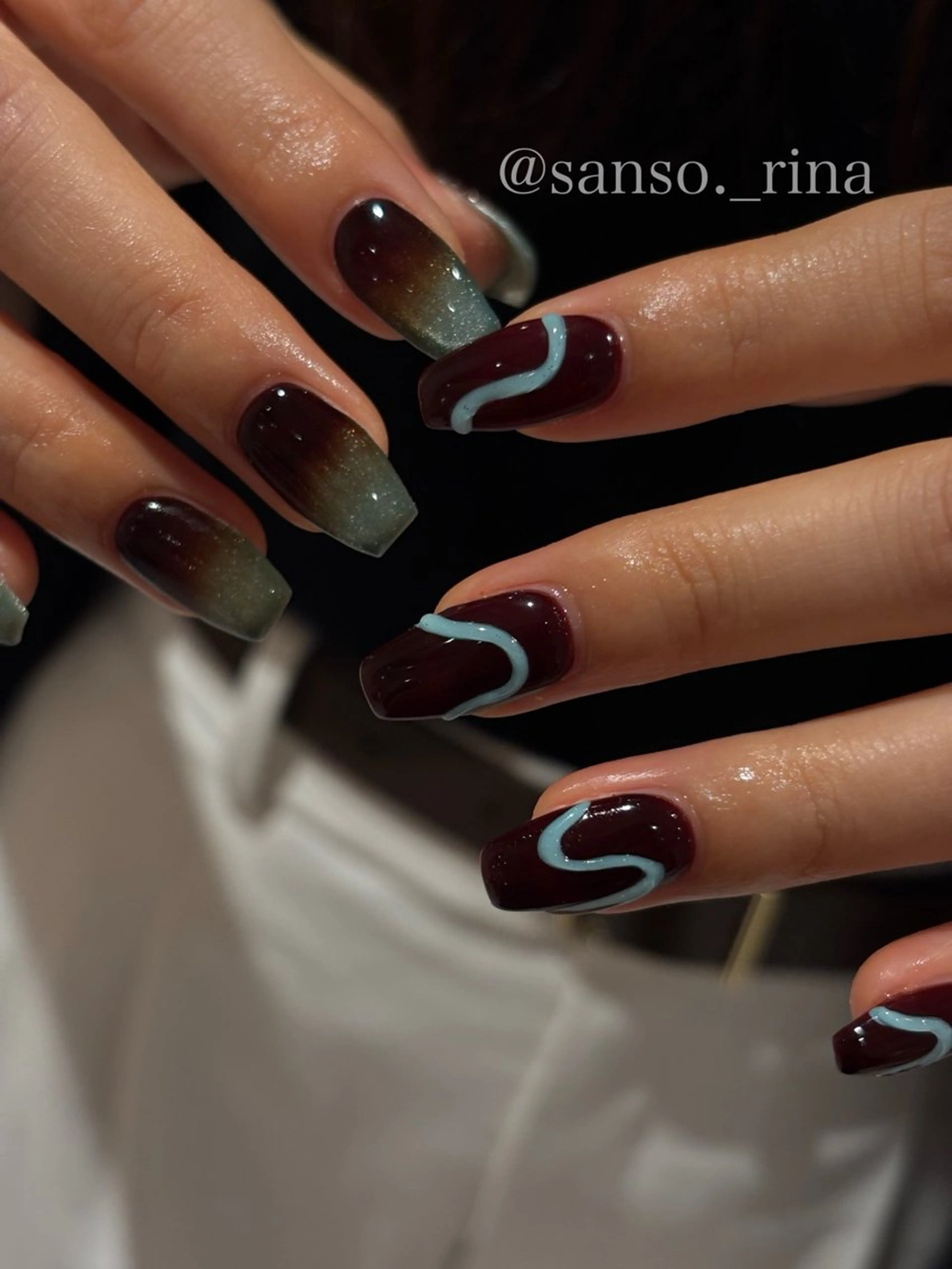 ネイル ハンドネイル フットネイル nuu  栄所属・早川 里奈のネイルデザイン