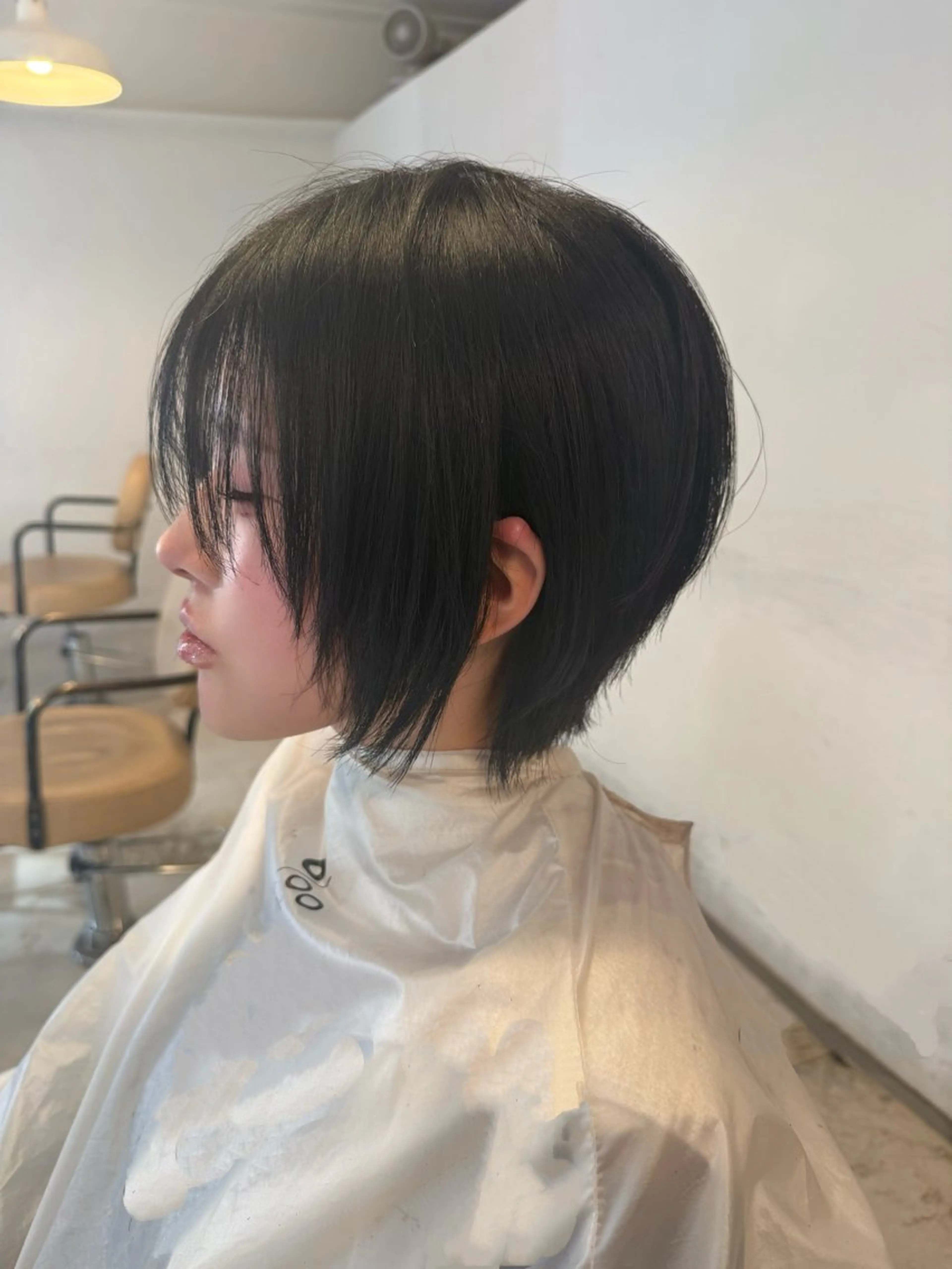 ショート カット トリートメント ヘッドスパ ヘアセット HARUNA/原宿/ デザイン/カットのヘアスタイル