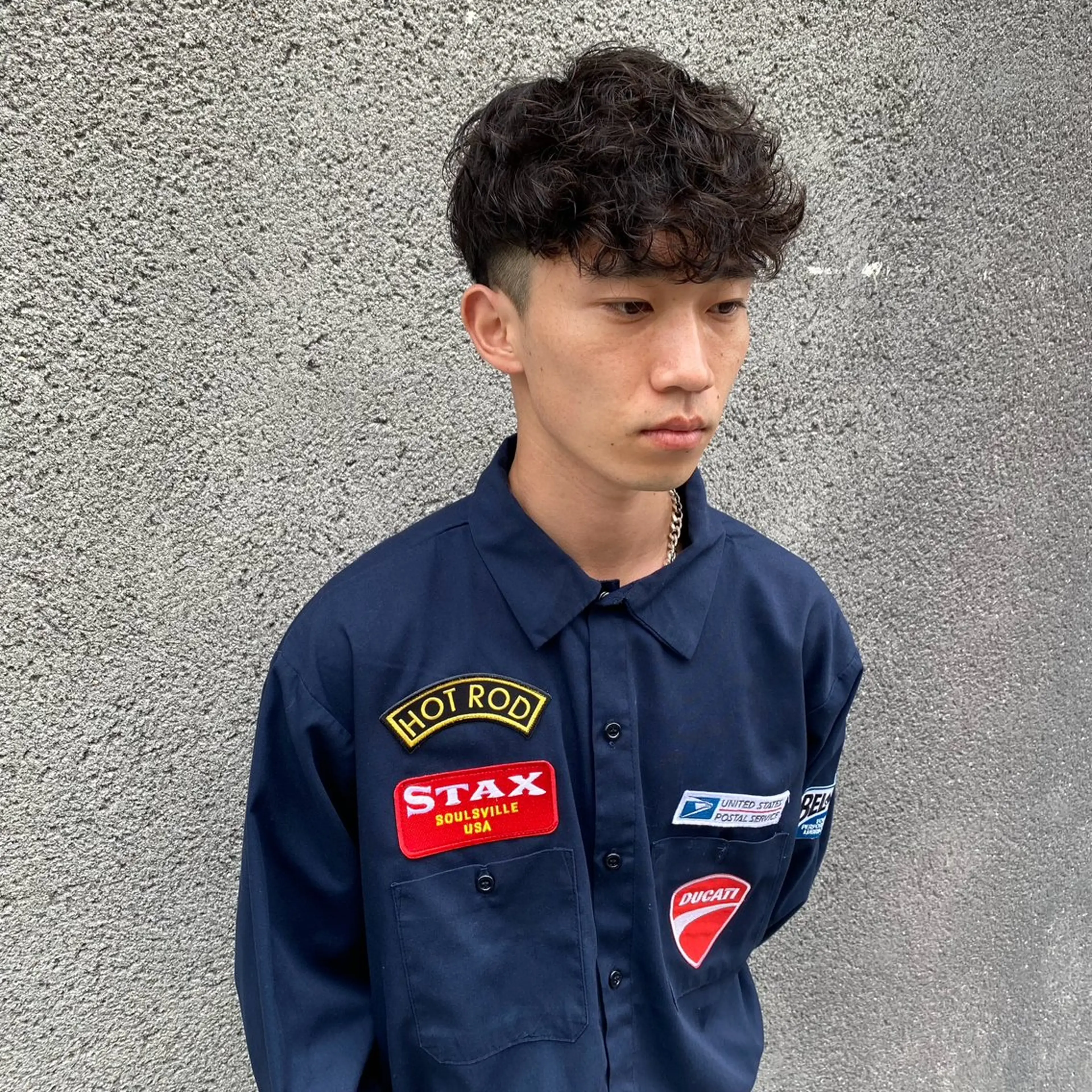 パーマ メンズ カット パーマ 【渋谷メンズ特化】 🔥BLUCK🔥のヘアスタイル