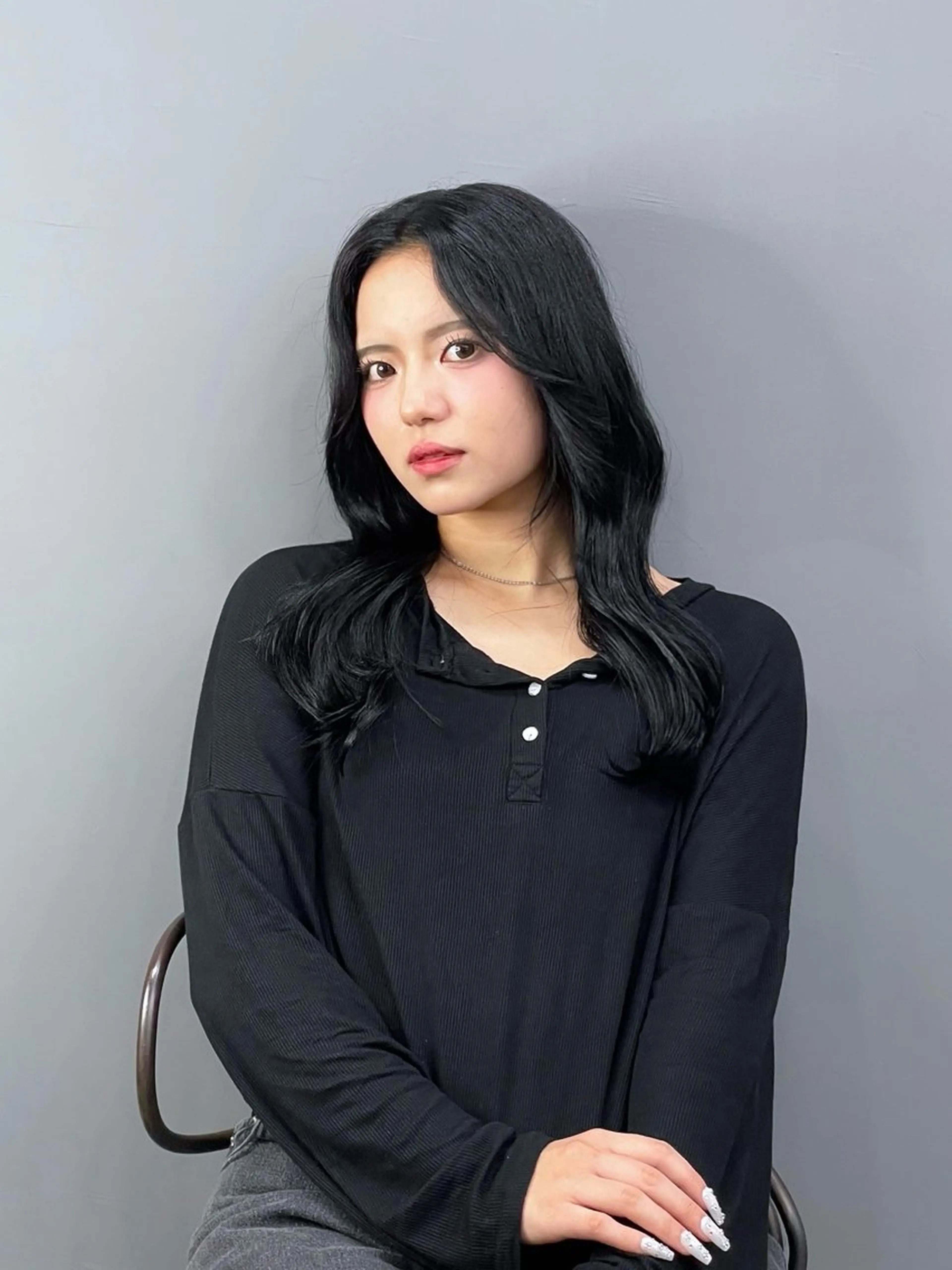 セミロング ヘアカラー トリートメント MUSE bis所属・透明感カラー/韓国風 /清水翔太のヘアスタイル