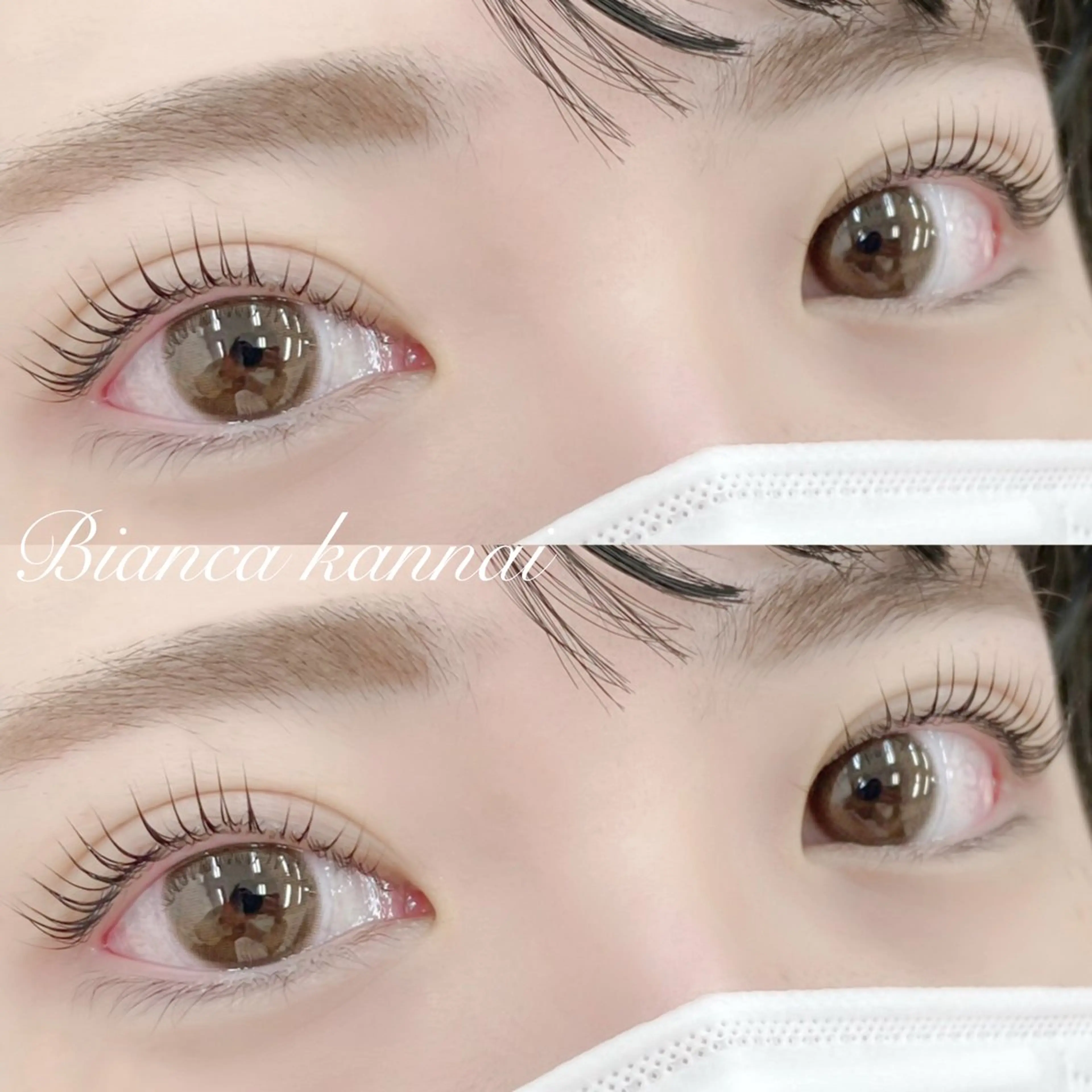 まつげの長さを最大限に魅せる✨パリジェンヌラッシュリフト(上) 束感コーティング仕上げ✨横浜関内の写真