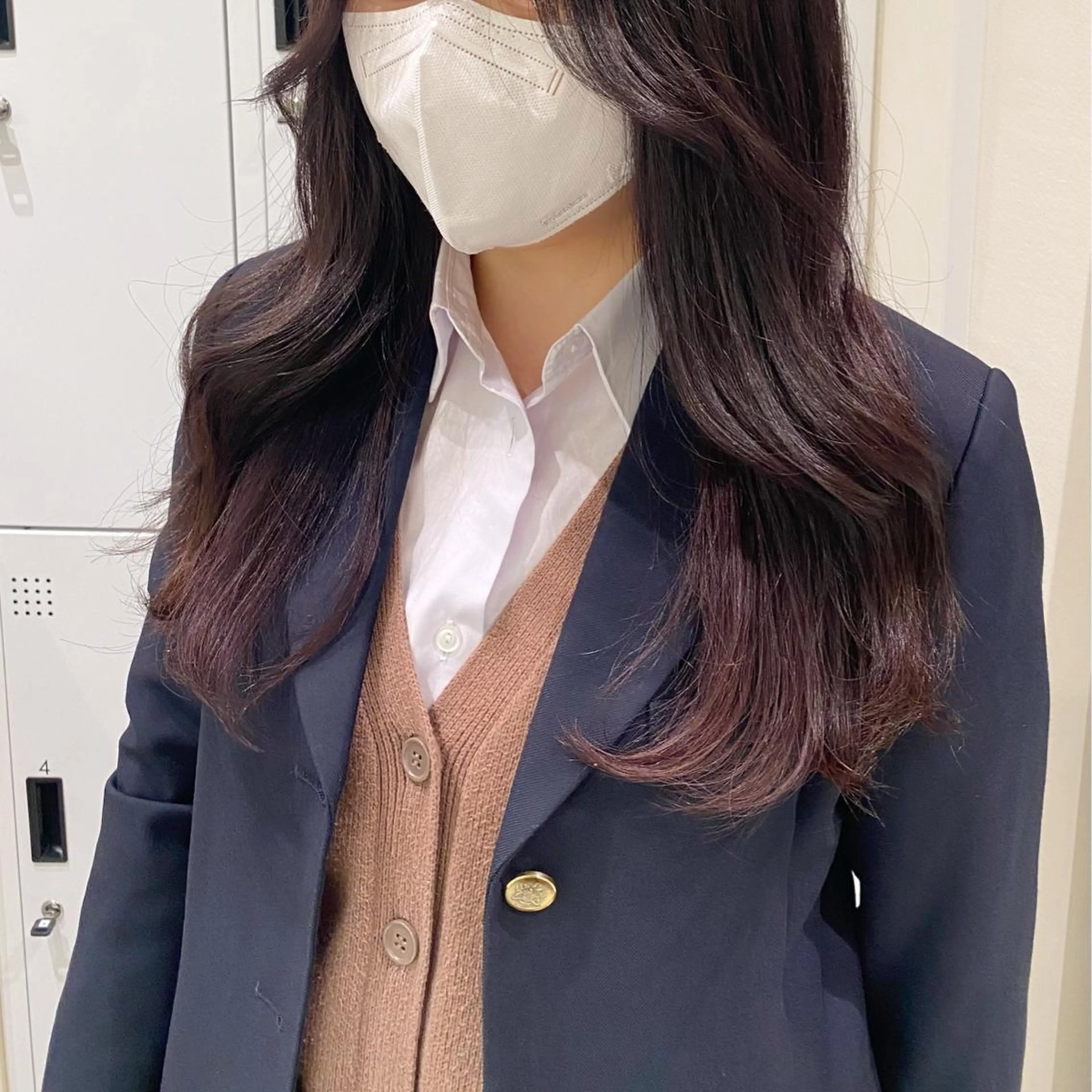 ロング カラー ラベンダーカラー ラベンダーグレー パープルカラー 暖色カラー /ヘアアレンジ/花鈴のヘアスタイル