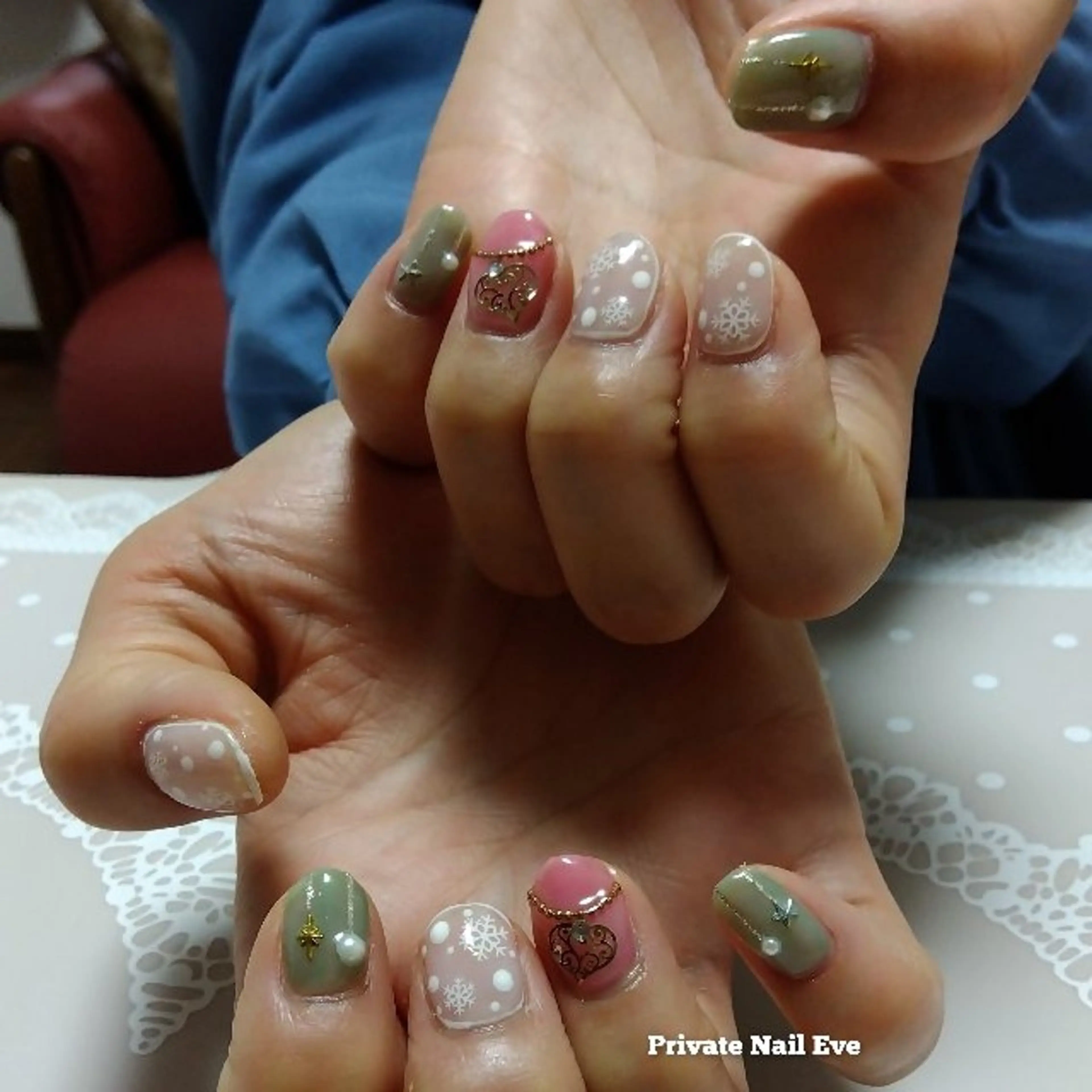 ネイル 冬ネイル クリスマス ハンドネイル ネイル junkoのネイルデザイン