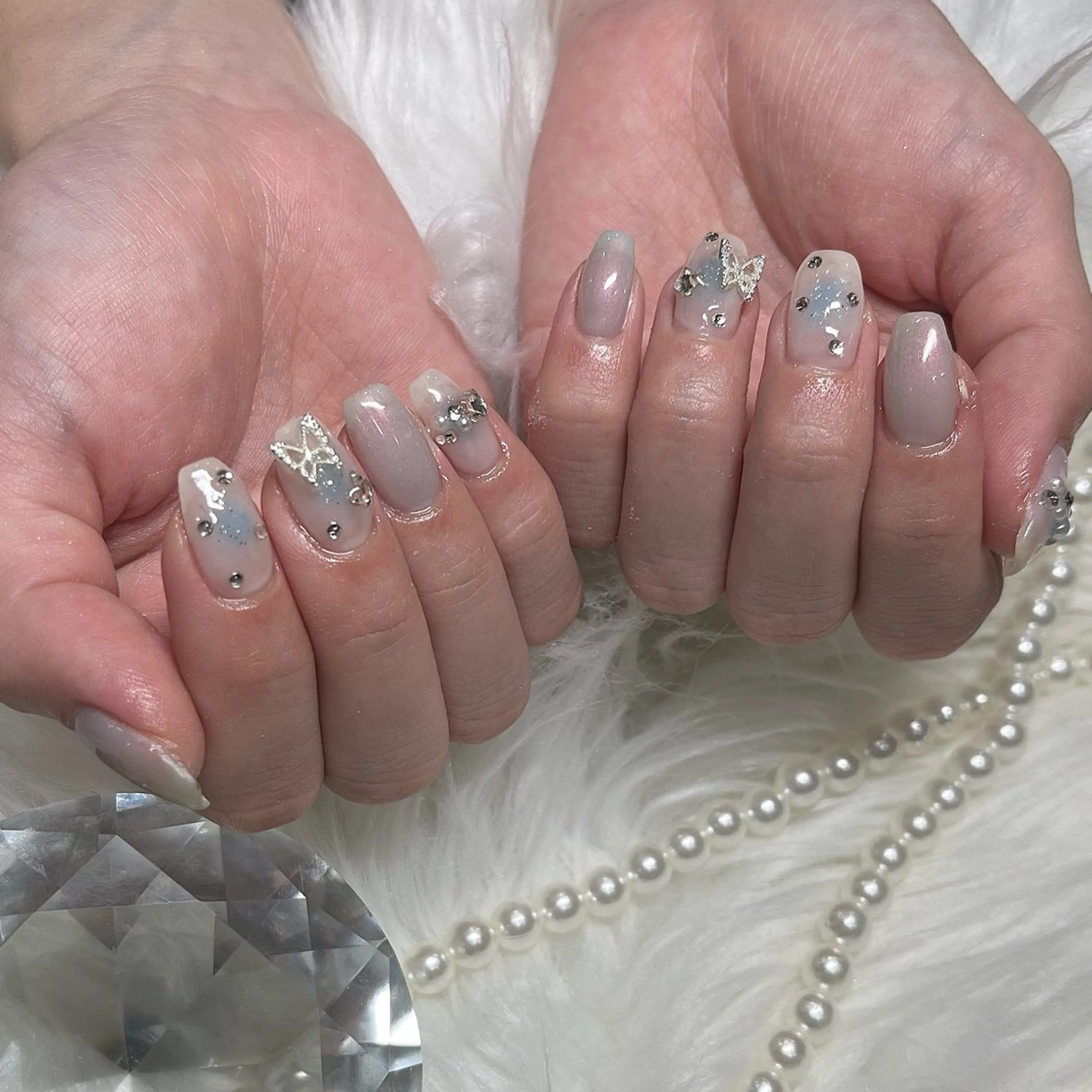 ネイル チークネイル ハンドネイル Babel新町店 _mao🩵のネイルデザイン