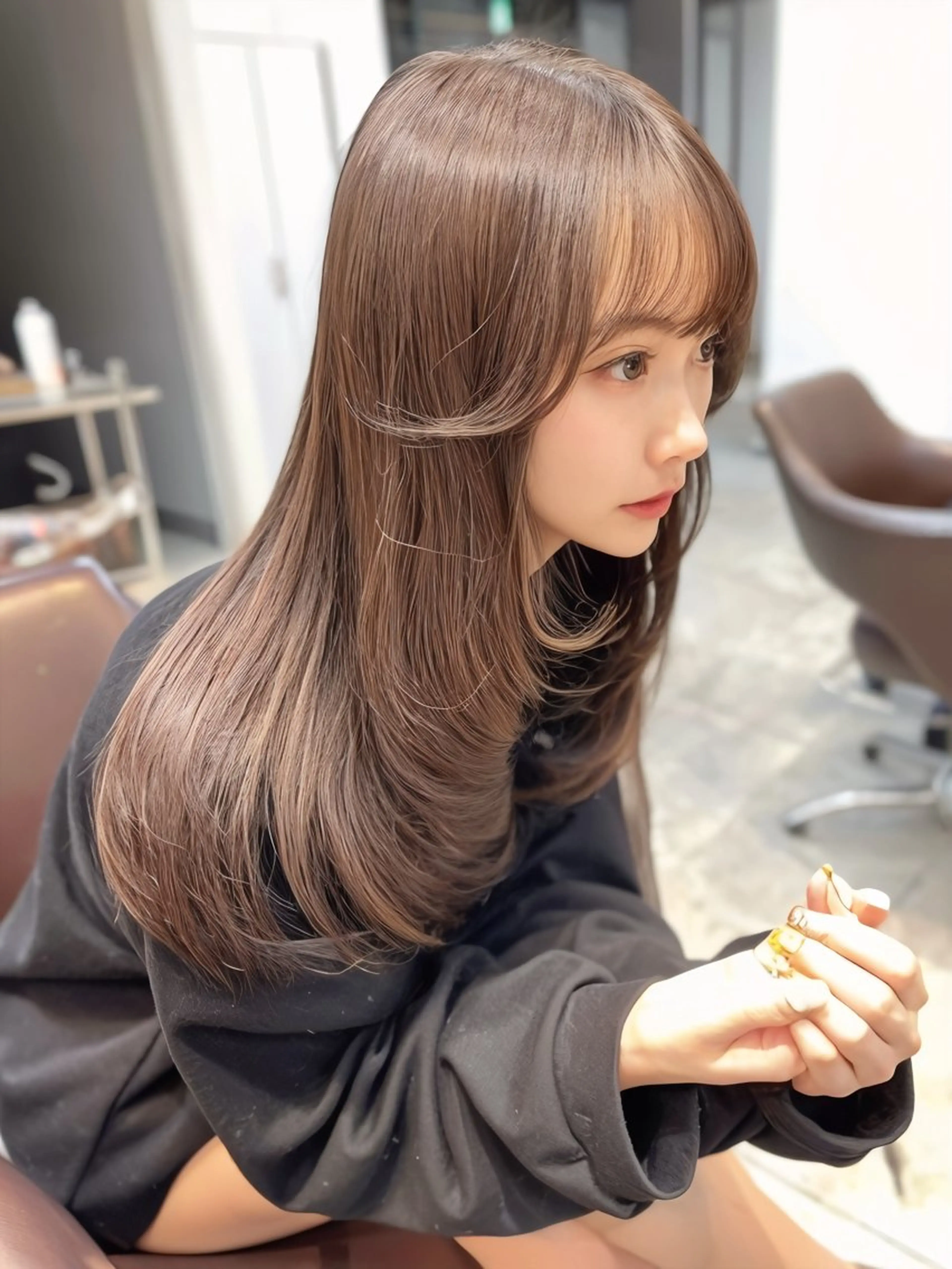 ロング neaf六本木所属・韓国風レイヤー ショート/犬塚 優介のヘアスタイル